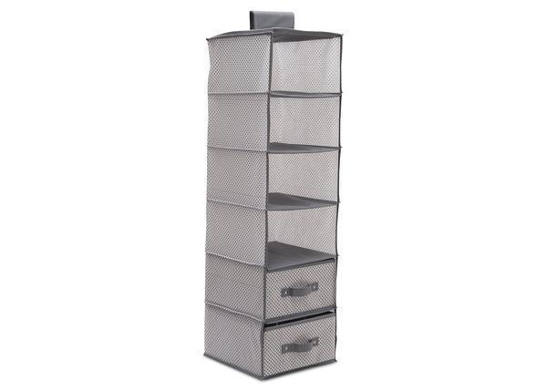 6 Shelf Storage with 2 Drawers - Image 8