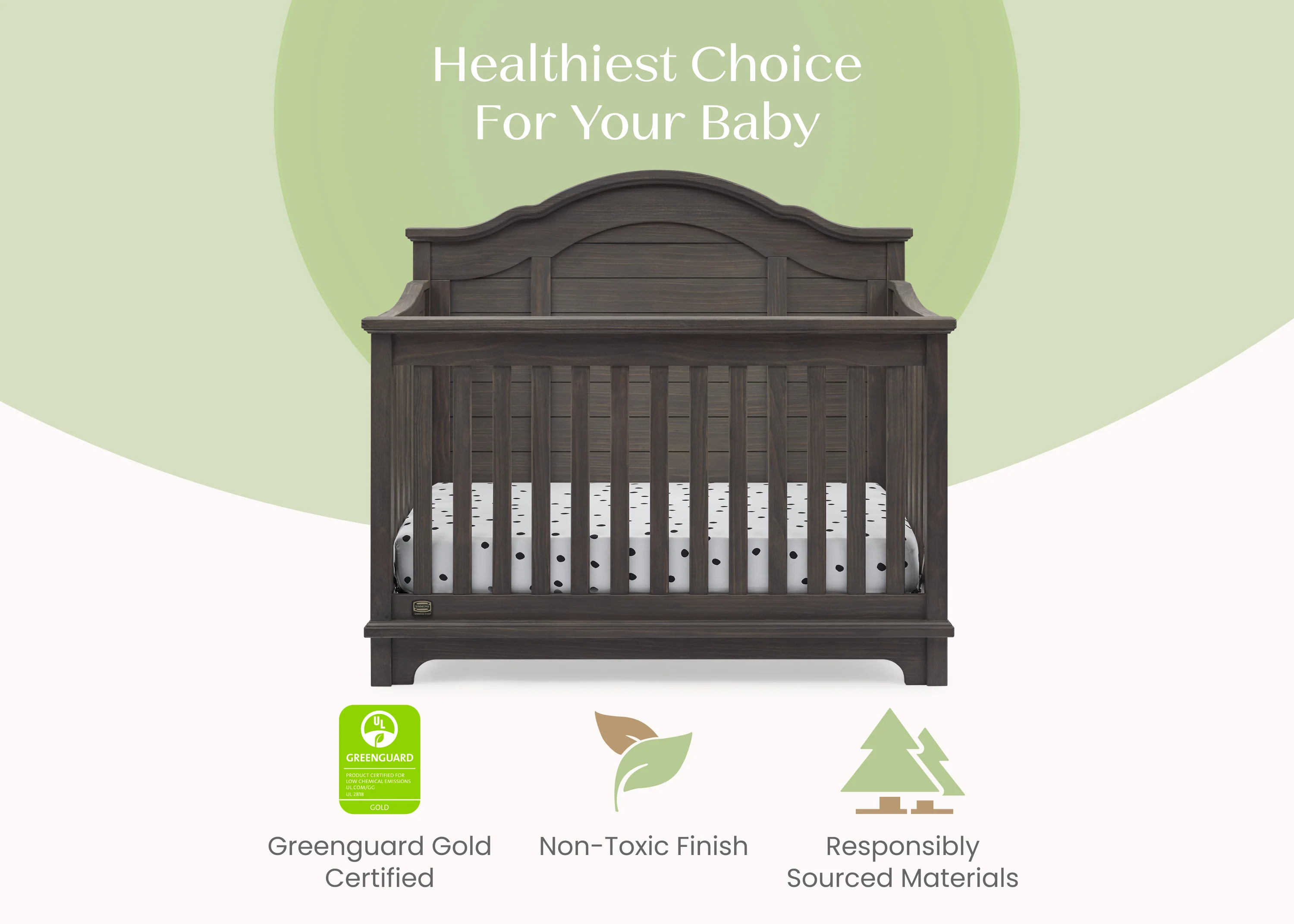 Asher 6-in-1 Convertible Crib - Image 4