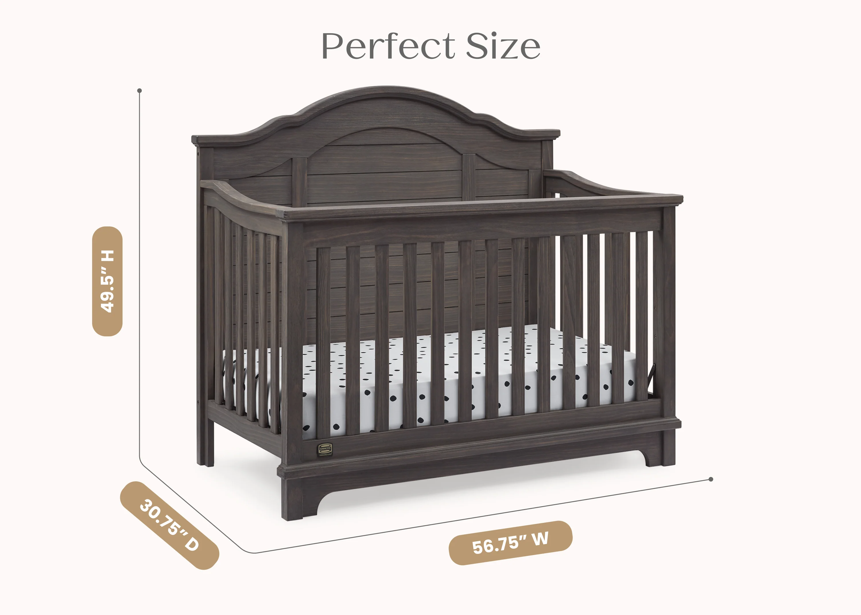 Asher 6-in-1 Convertible Crib - Image 7