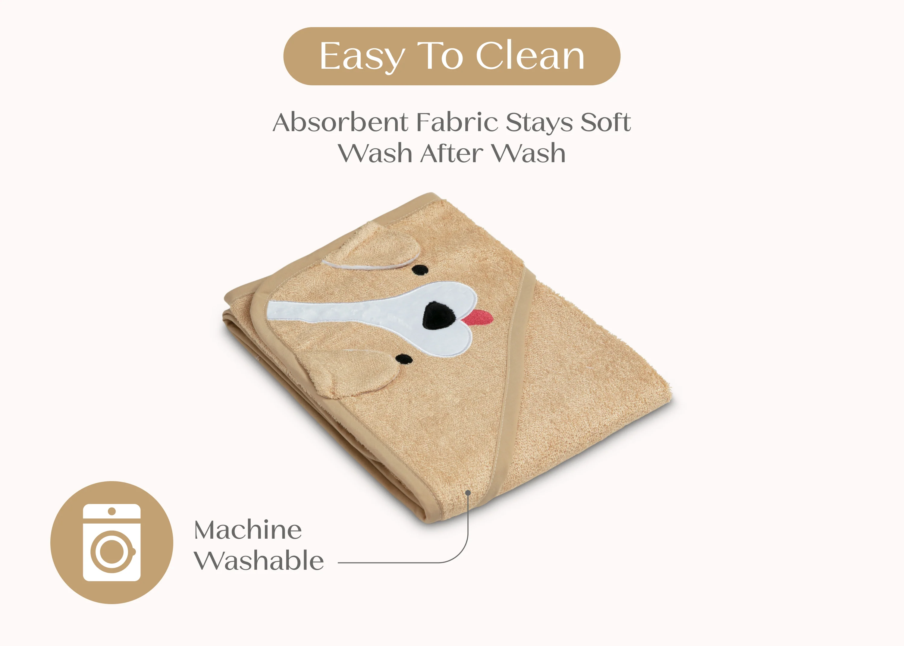 Baby Hooded Bath Towel - Image 3