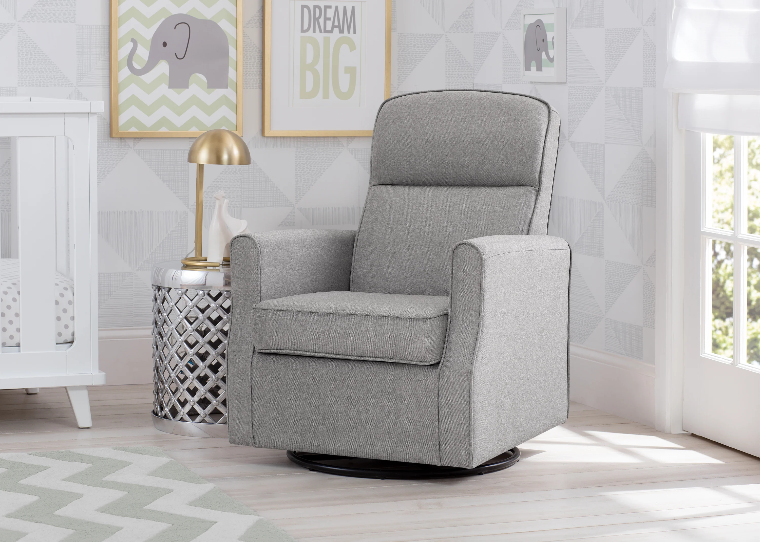 Blair Slim Nursery Glider Swivel Rocker Chair - Image 20