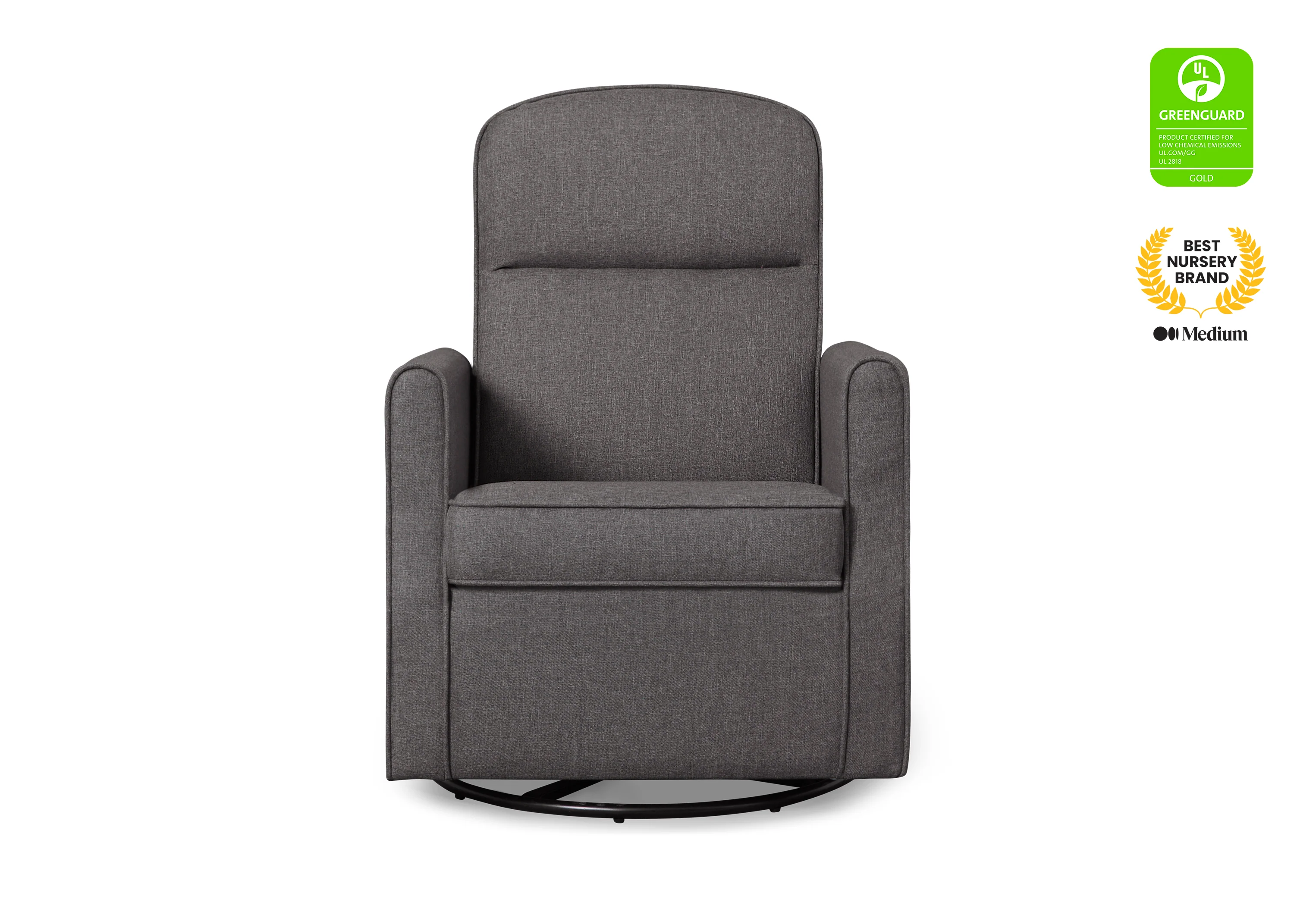 Blair Slim Nursery Glider Swivel Rocker Chair - Image 9