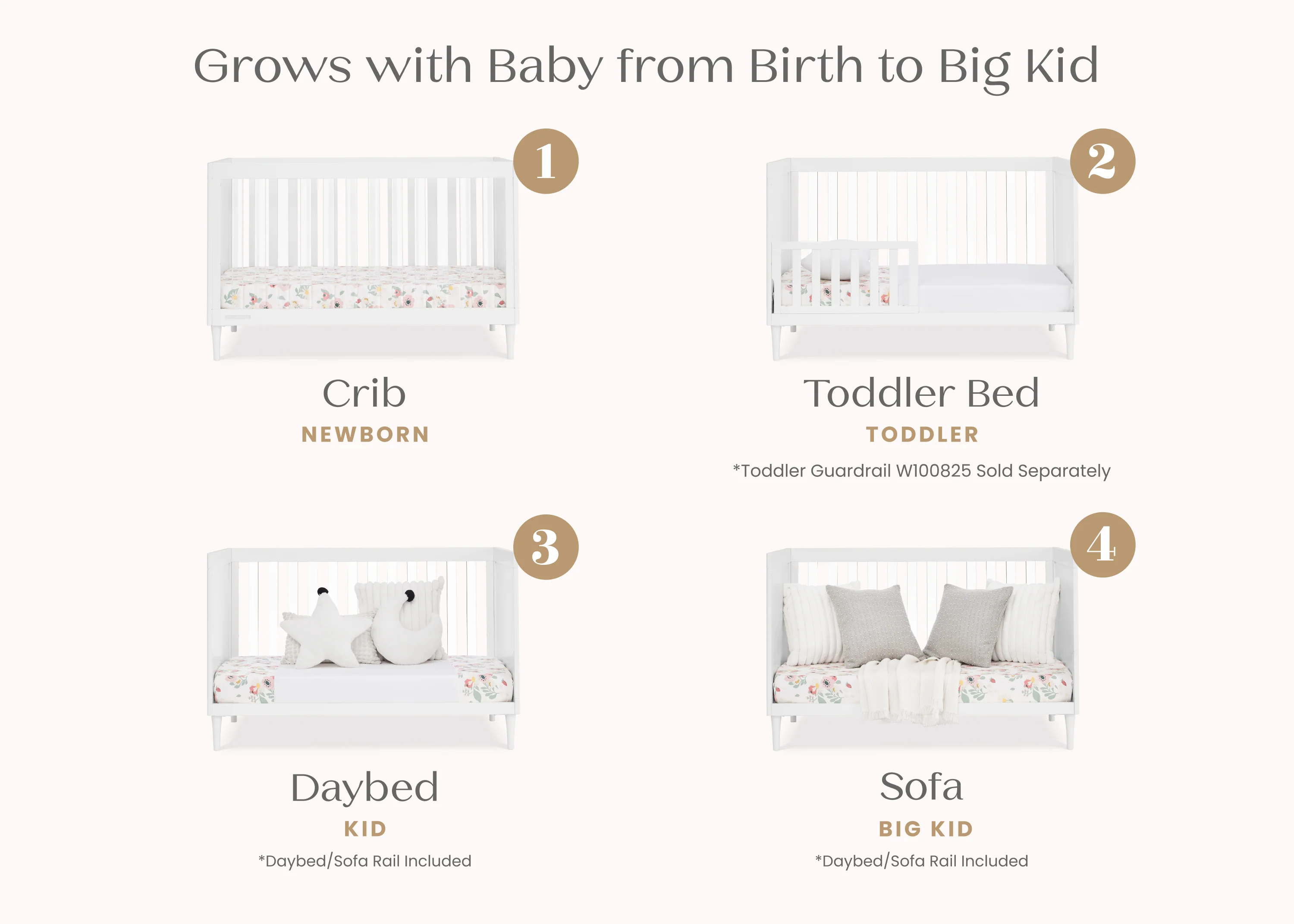 Bowie 4-in-1 Convertible Crib - Image 3
