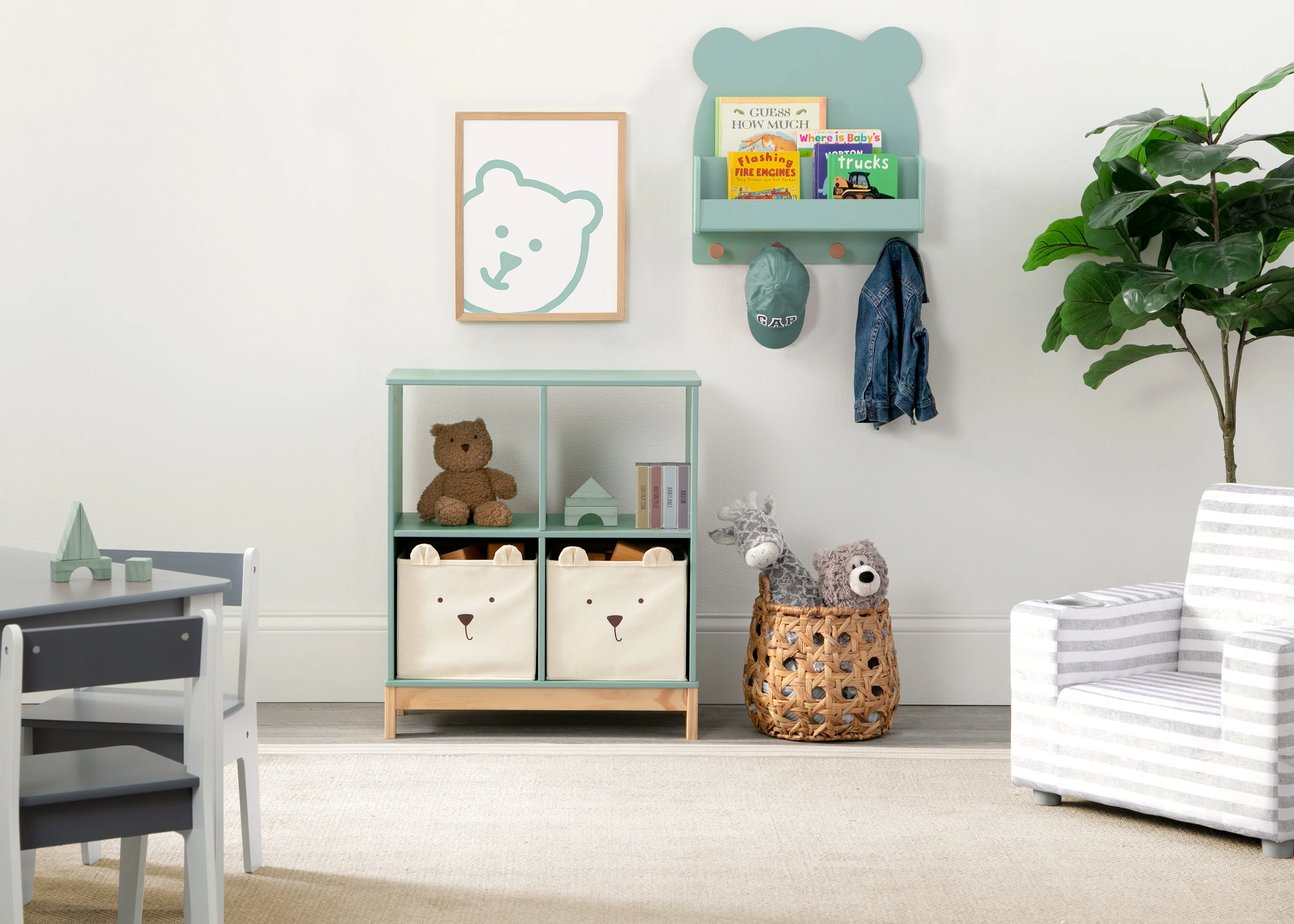 Brannan Bear Wall Shelf with 4 Hooks - Image 35