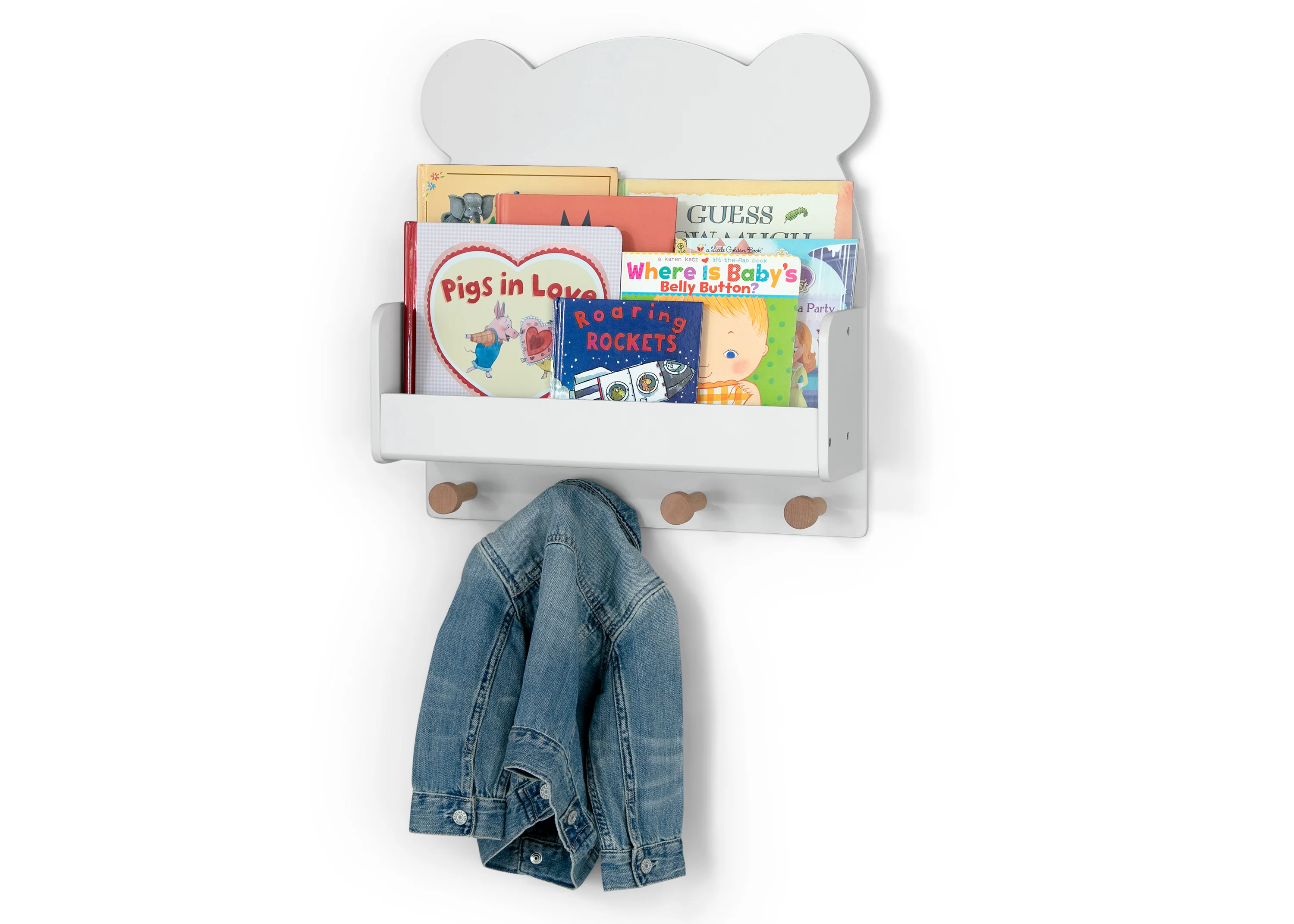 Brannan Bear Wall Shelf with 4 Hooks - Image 4