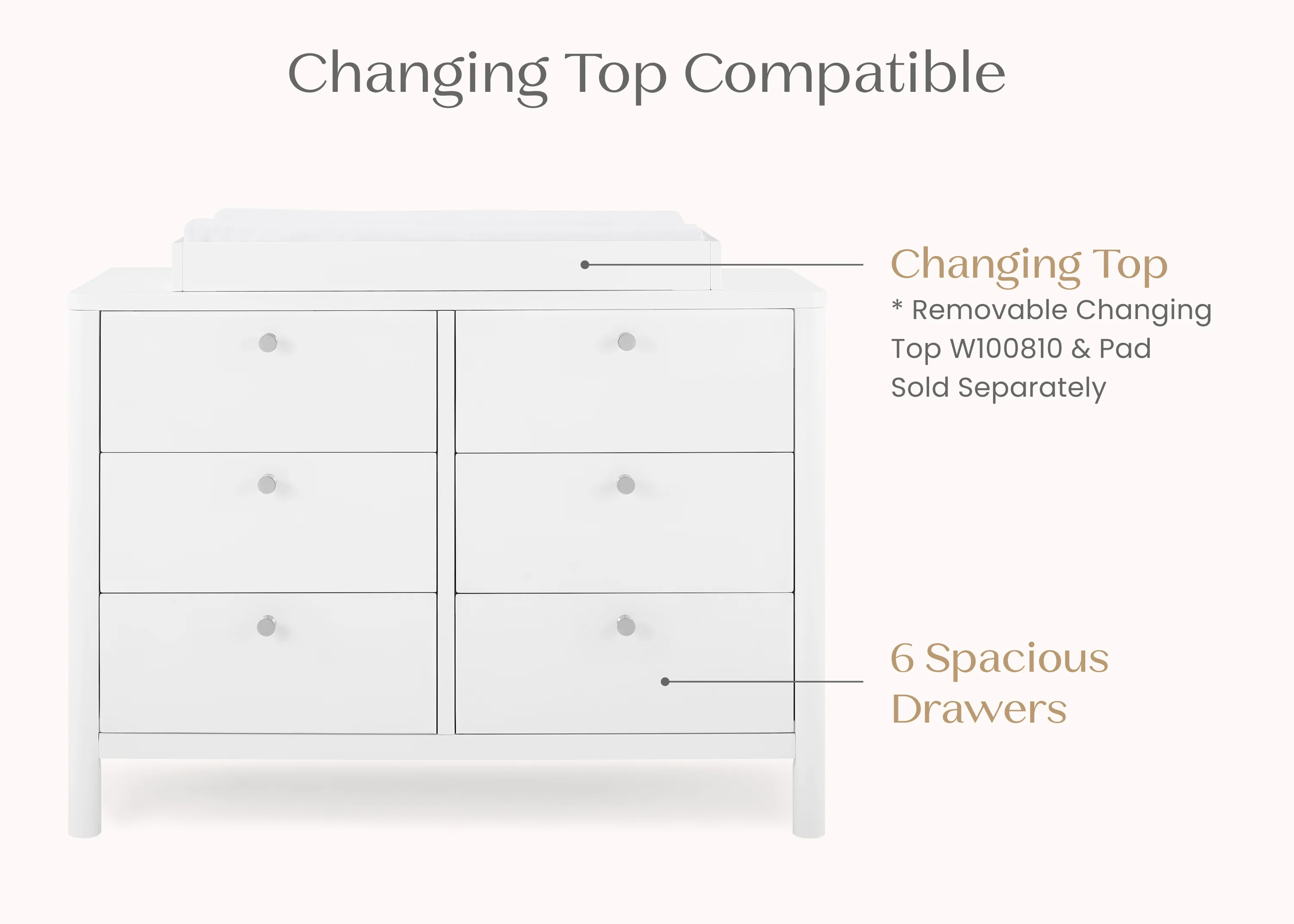 Brooks 6 Drawer Dresser with Interlocking Drawers - Image 18
