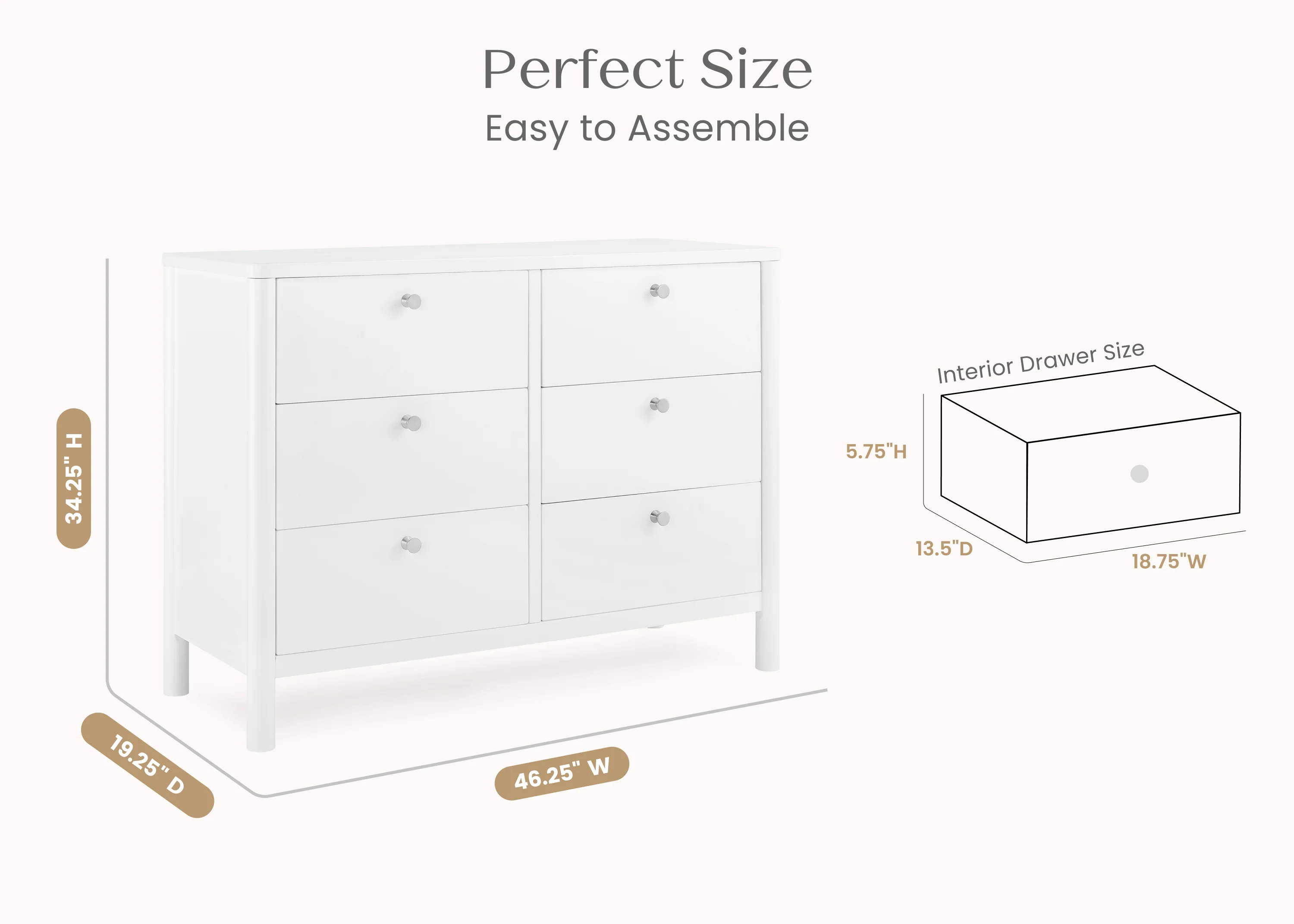 Brooks 6 Drawer Dresser with Interlocking Drawers - Image 20