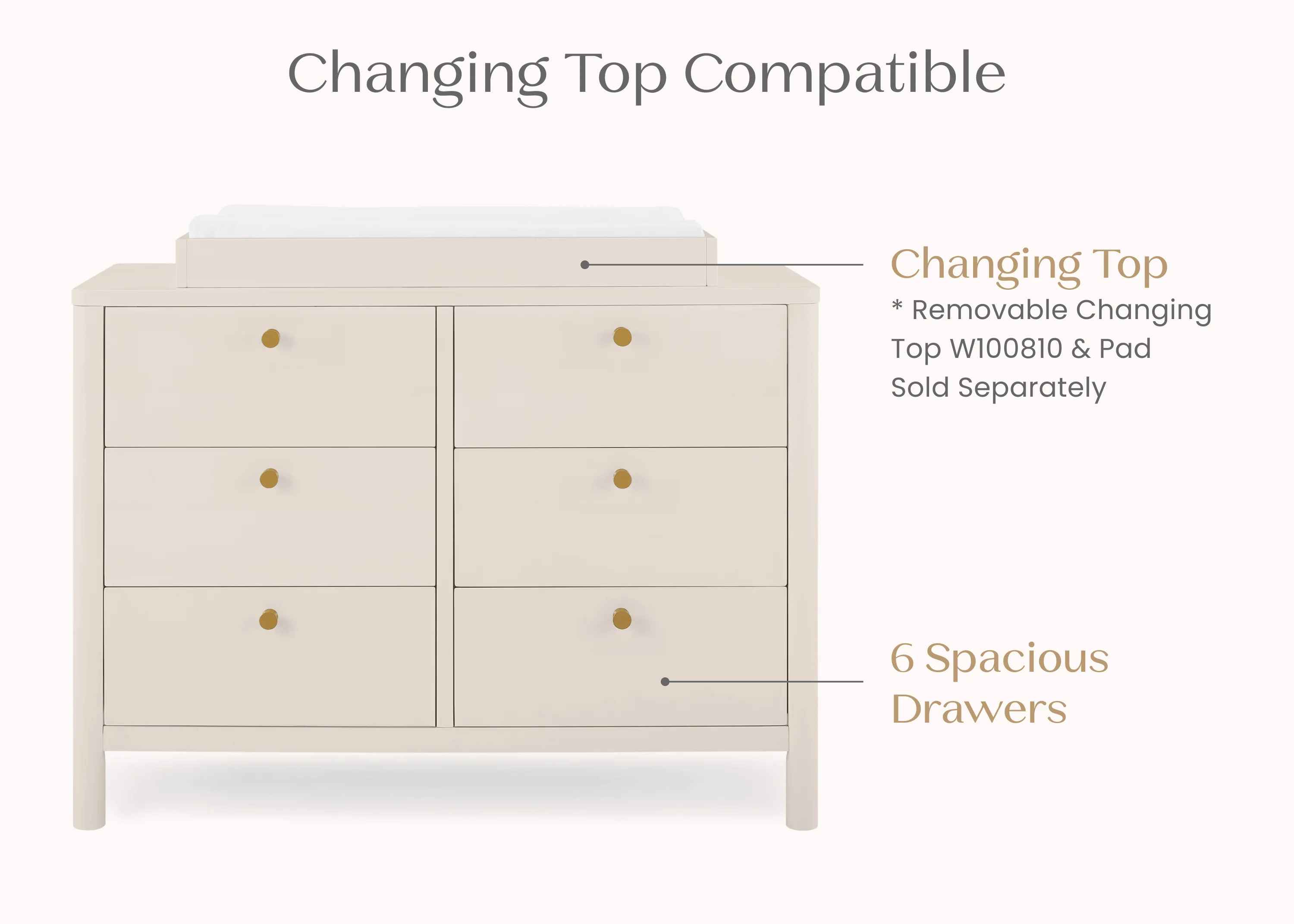 Brooks 6 Drawer Dresser with Interlocking Drawers - Image 34