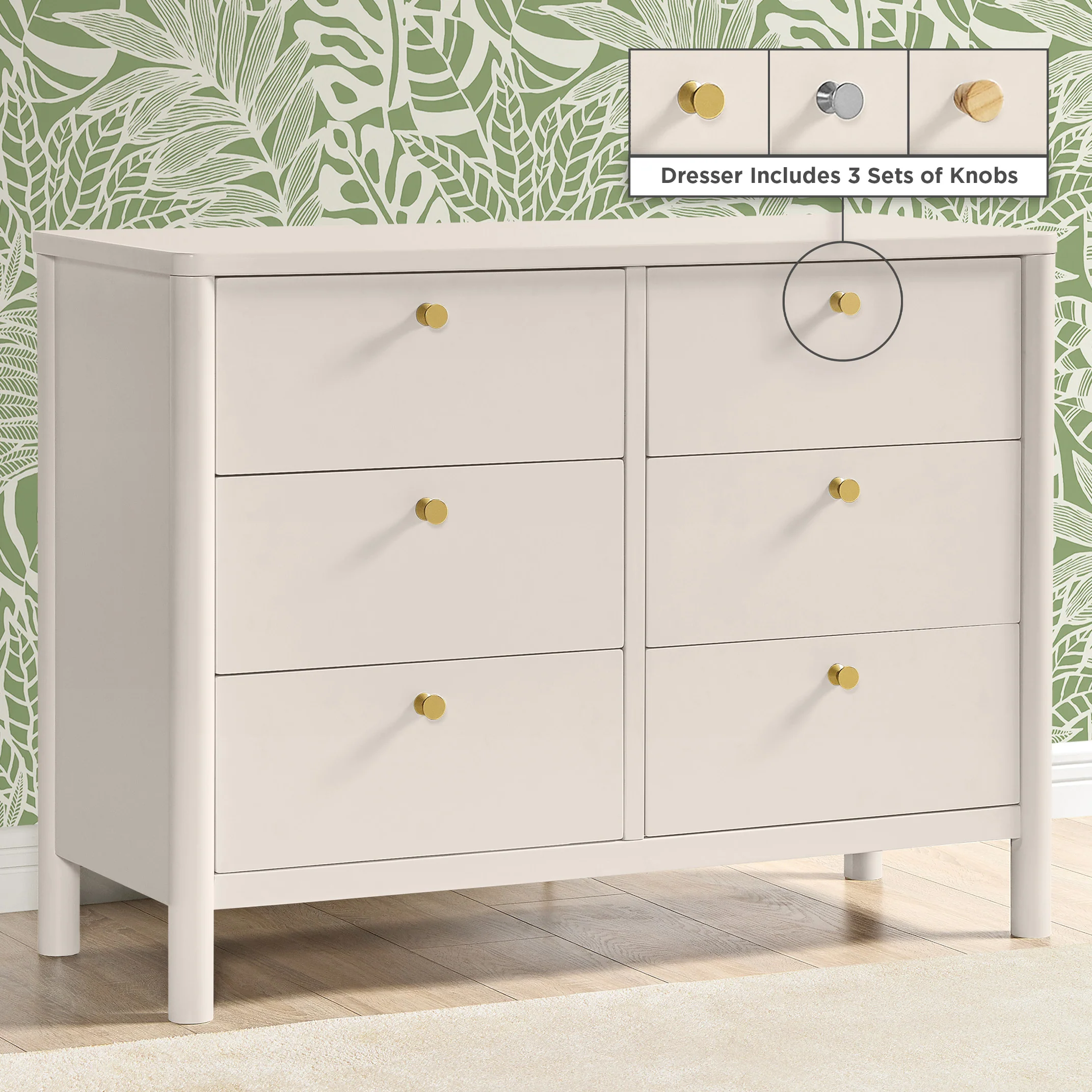 Brooks 6 Drawer Dresser with Interlocking Drawers - Image 46