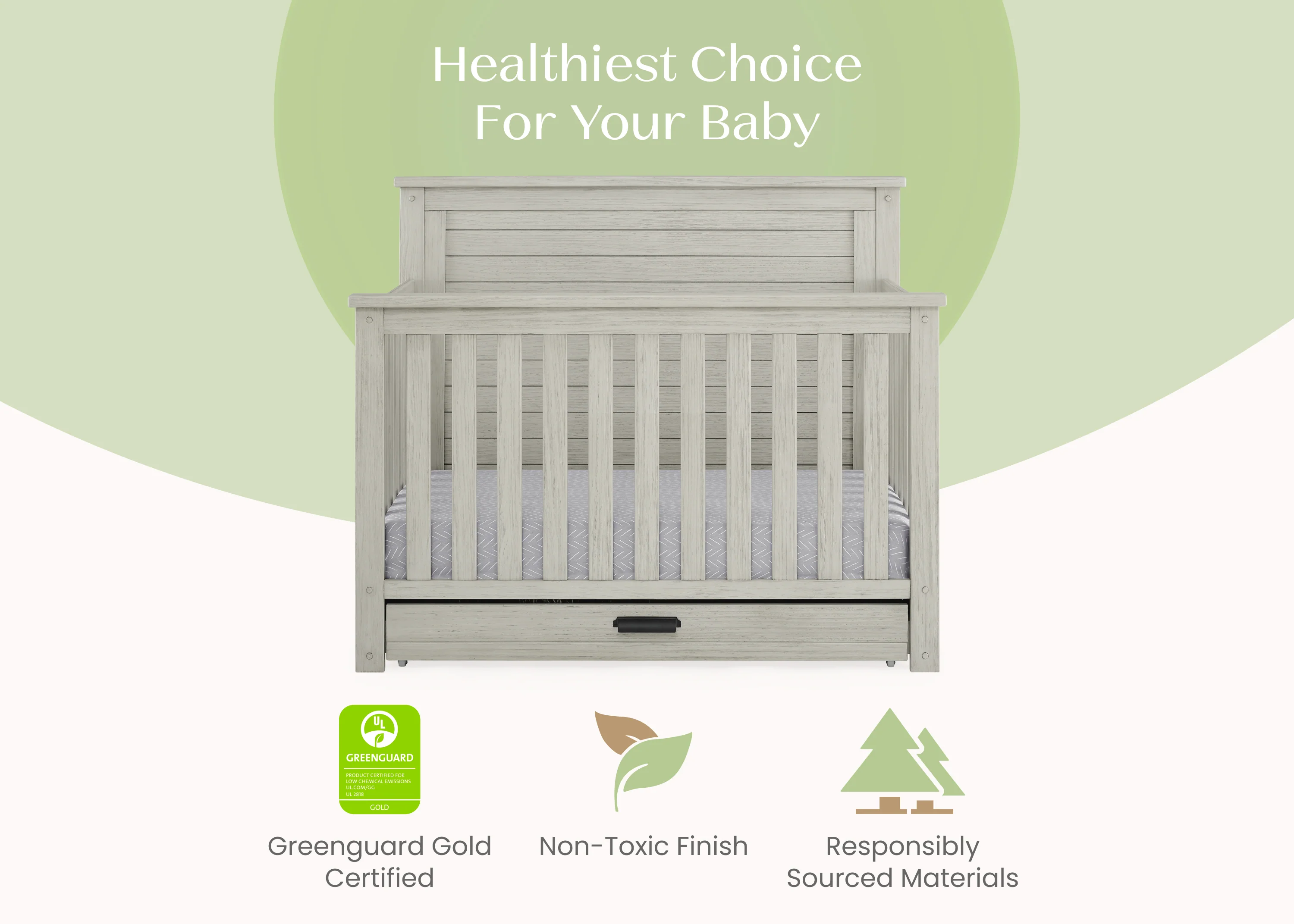 Caden 6-in-1 Convertible Crib with Trundle Drawer - Image 22