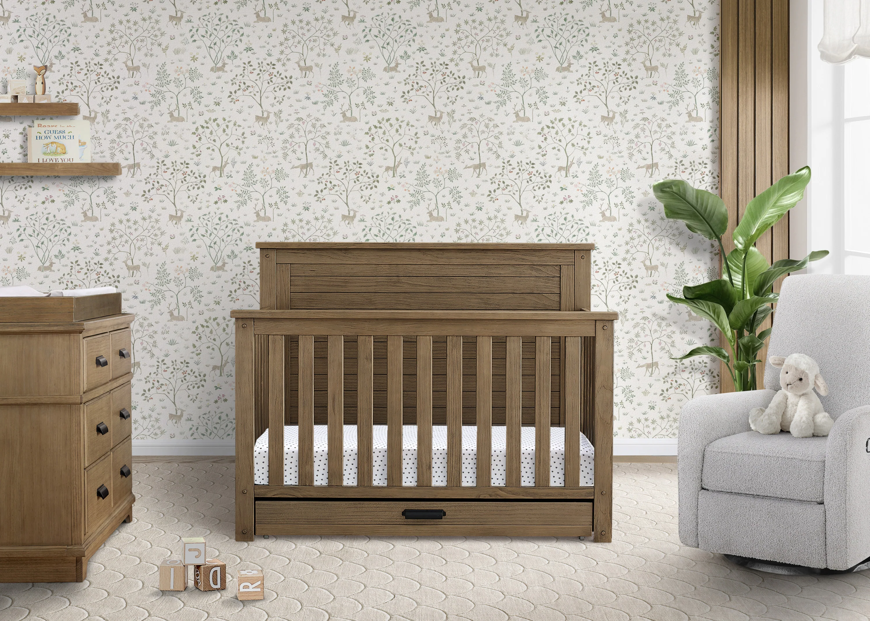Caden 6-in-1 Convertible Crib with Trundle Drawer - Image 36