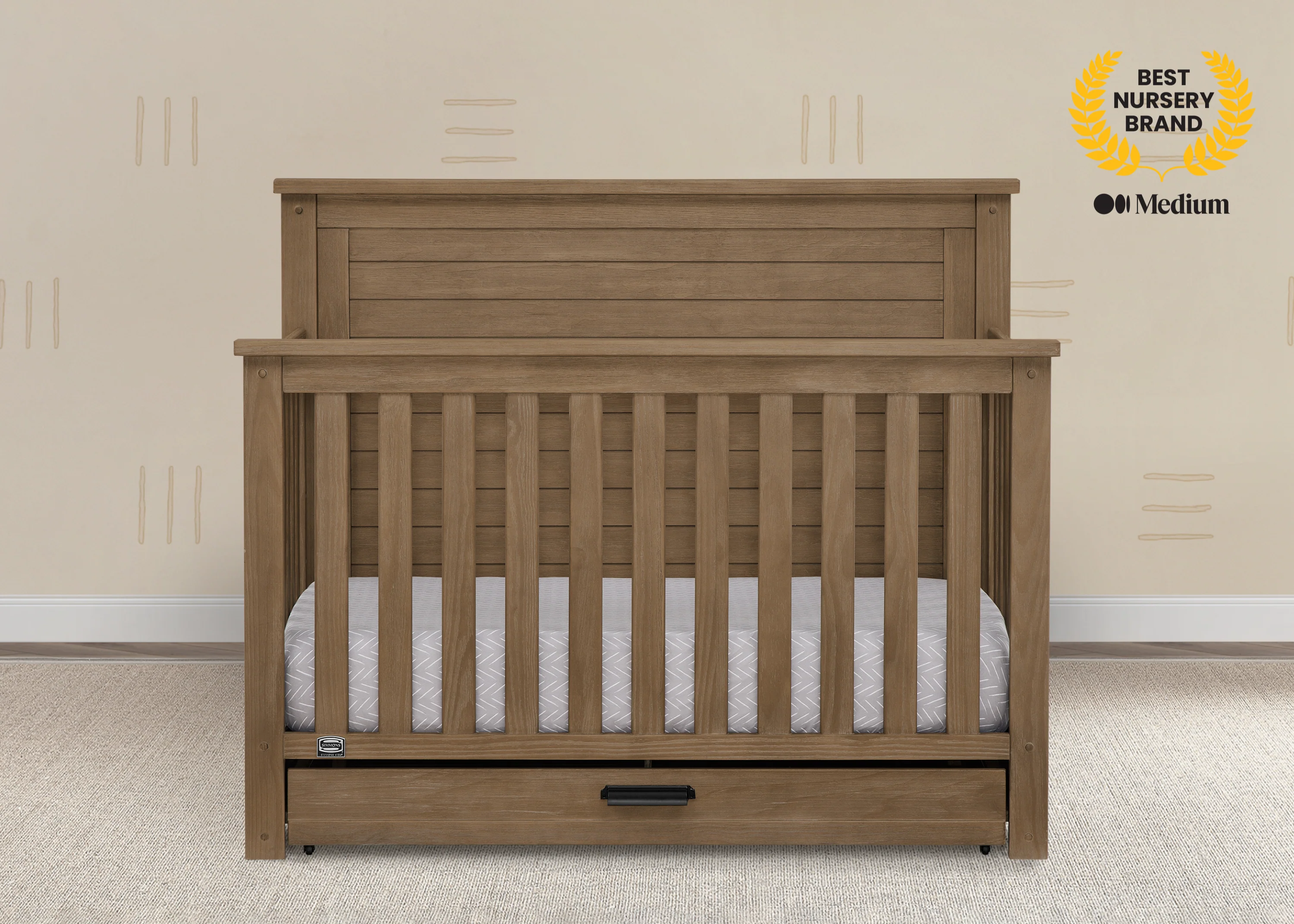 Caden 6-in-1 Convertible Crib with Trundle Drawer - Image 38