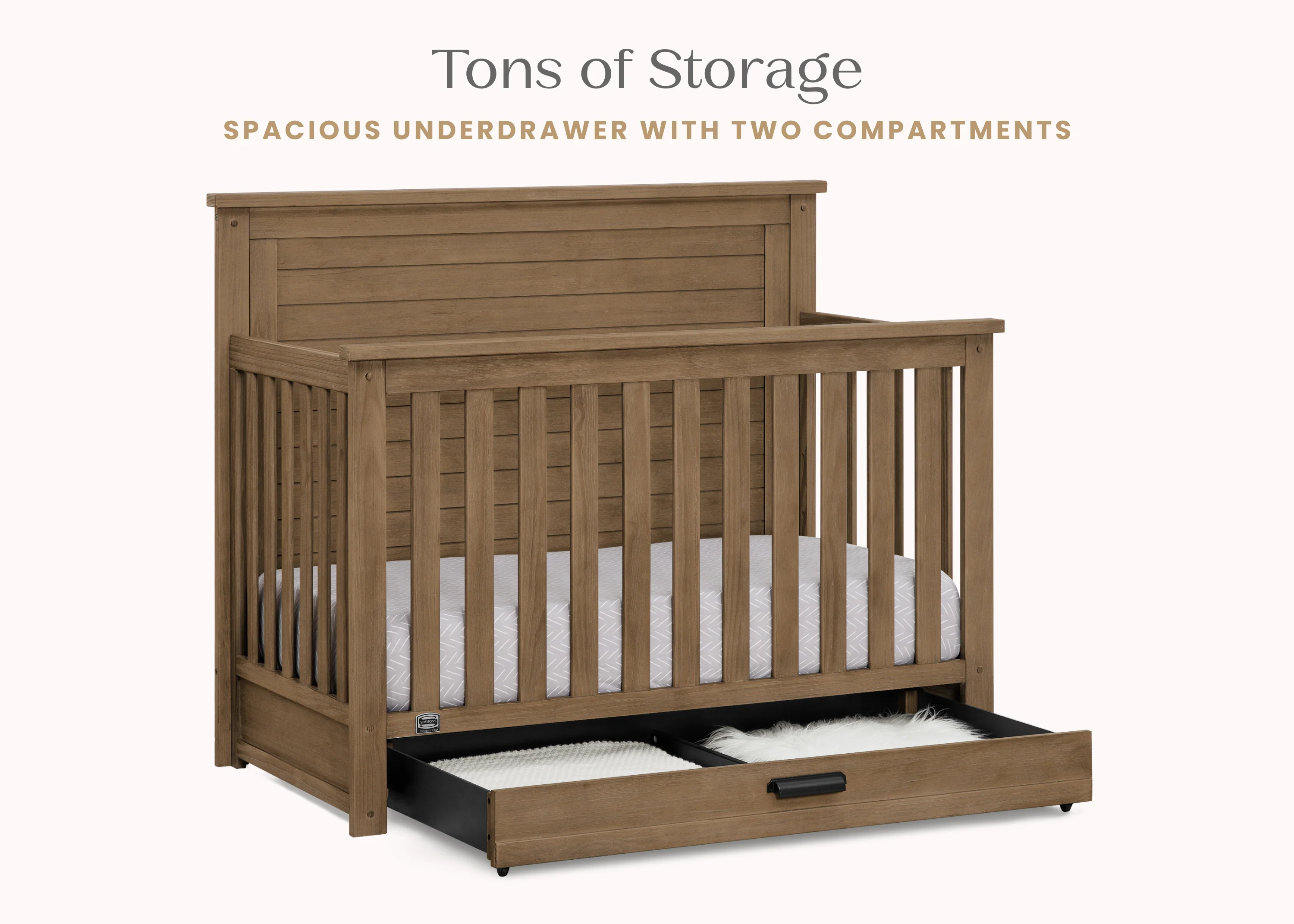 Caden 6-in-1 Convertible Crib with Trundle Drawer - Image 42