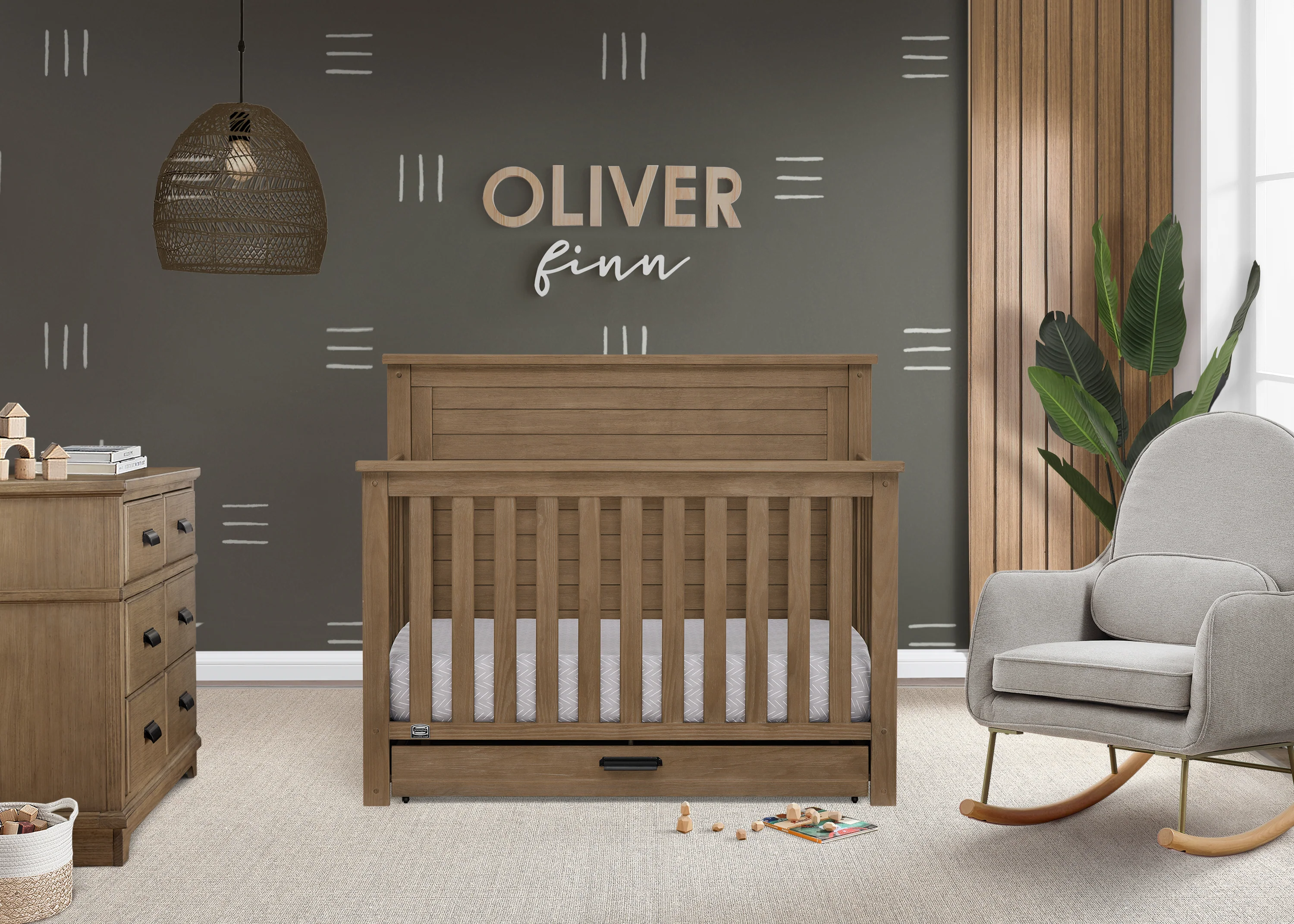 Caden 6-in-1 Convertible Crib with Trundle Drawer - Image 58