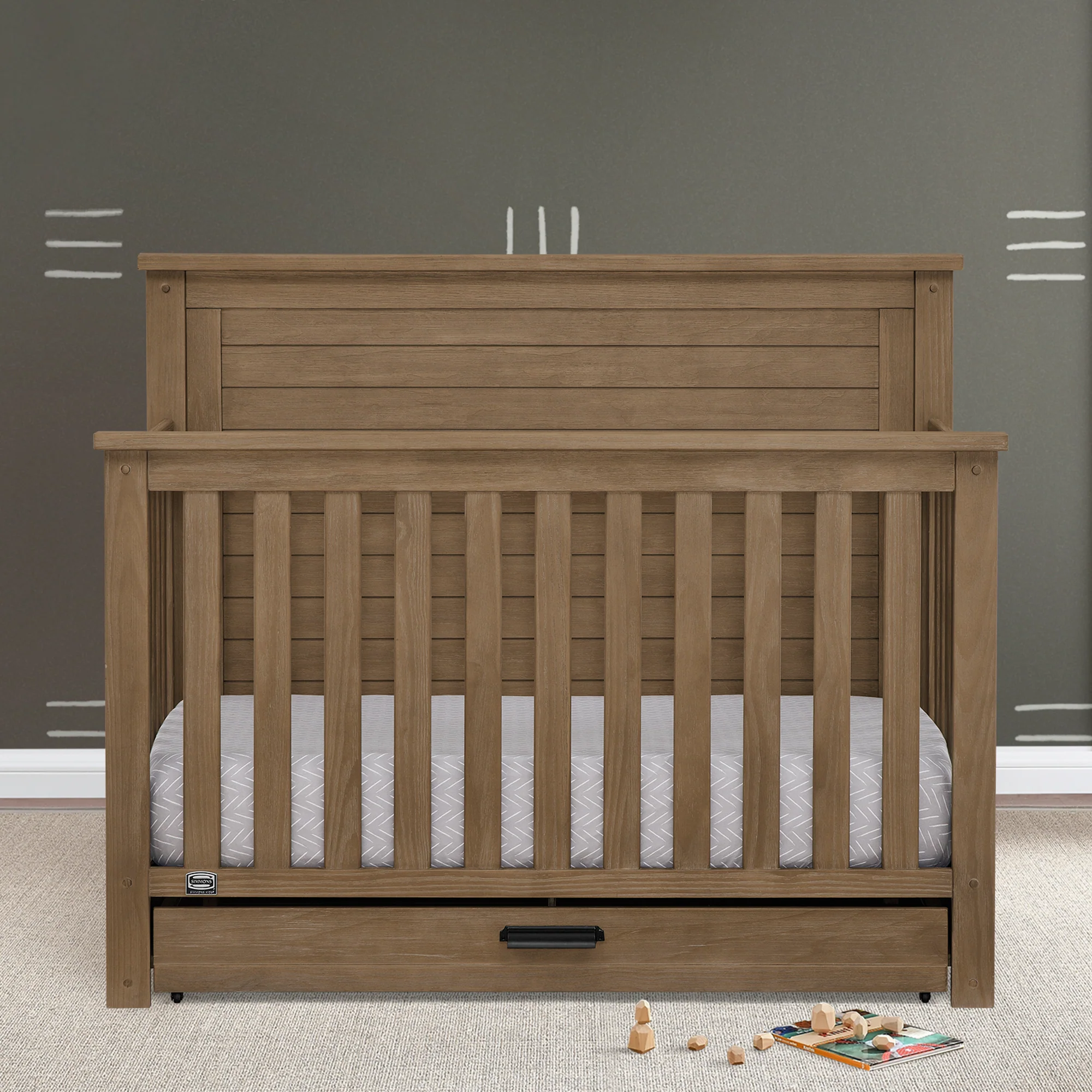 Caden 6-in-1 Convertible Crib with Trundle Drawer - Image 60