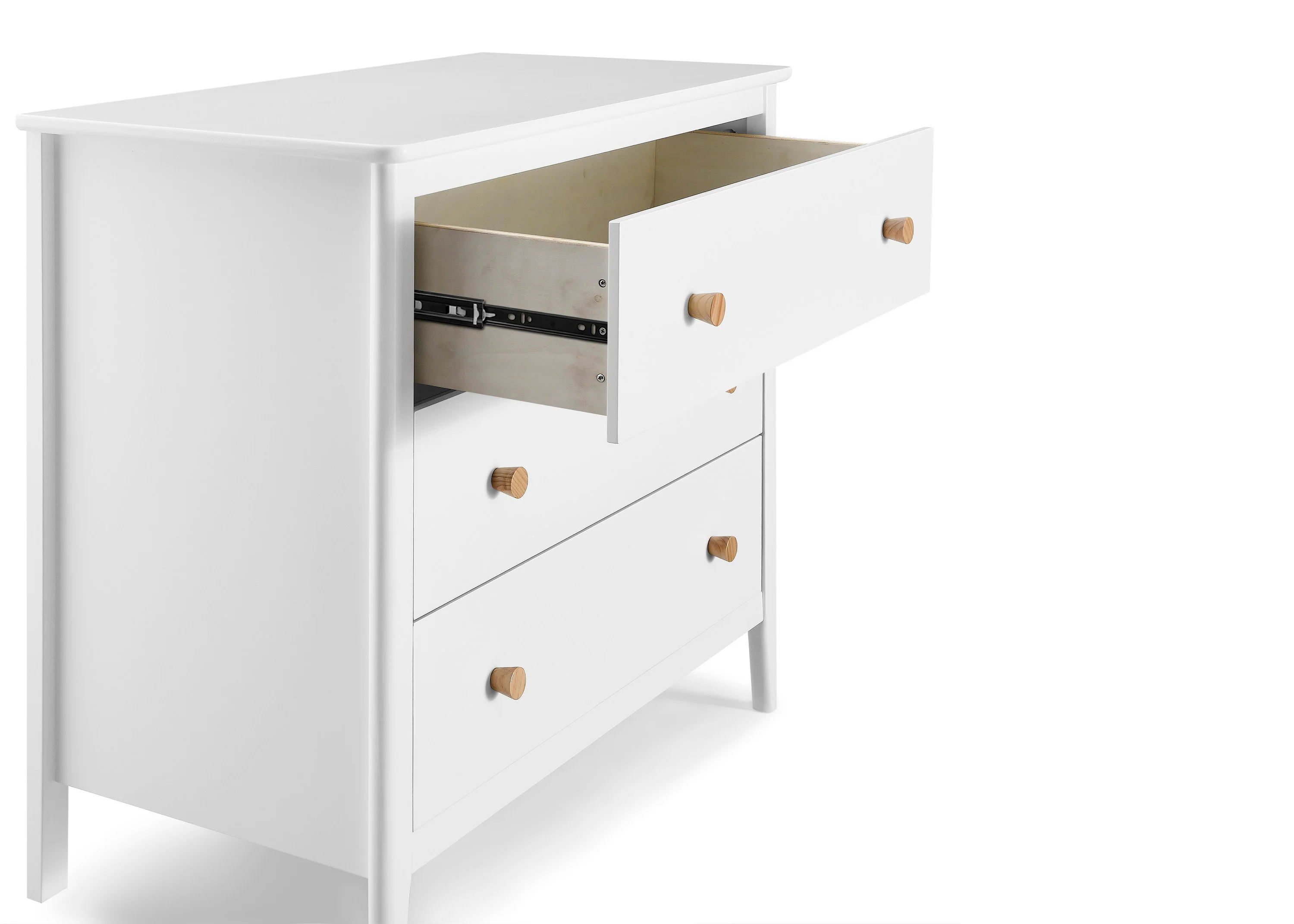 Casey 3 Drawer Dresser with Interlocking Drawers - Image 4