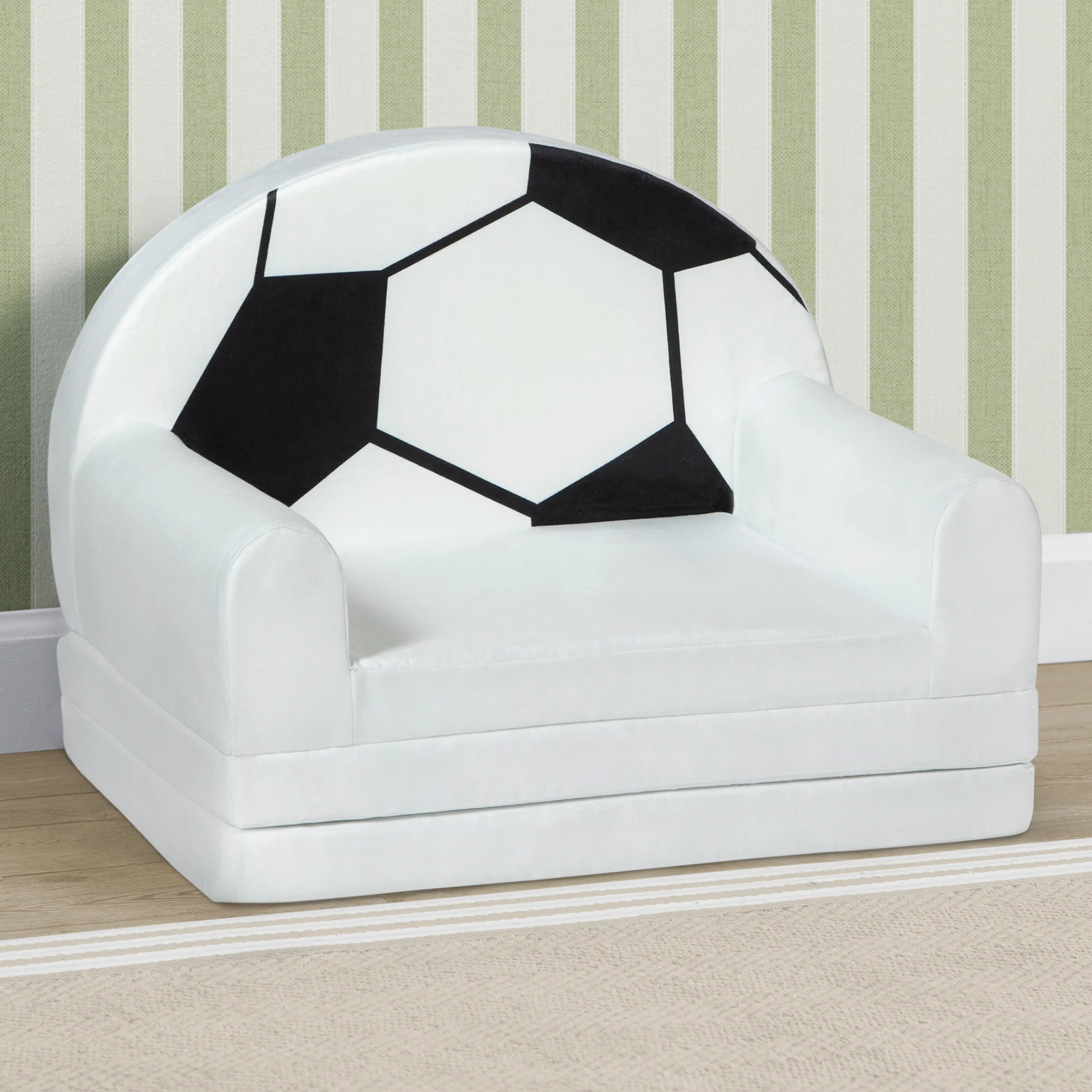 Cozee Soccer Ball Figural Flip-Out 2-in-1 Convertible Chair to Lounger - Image 8