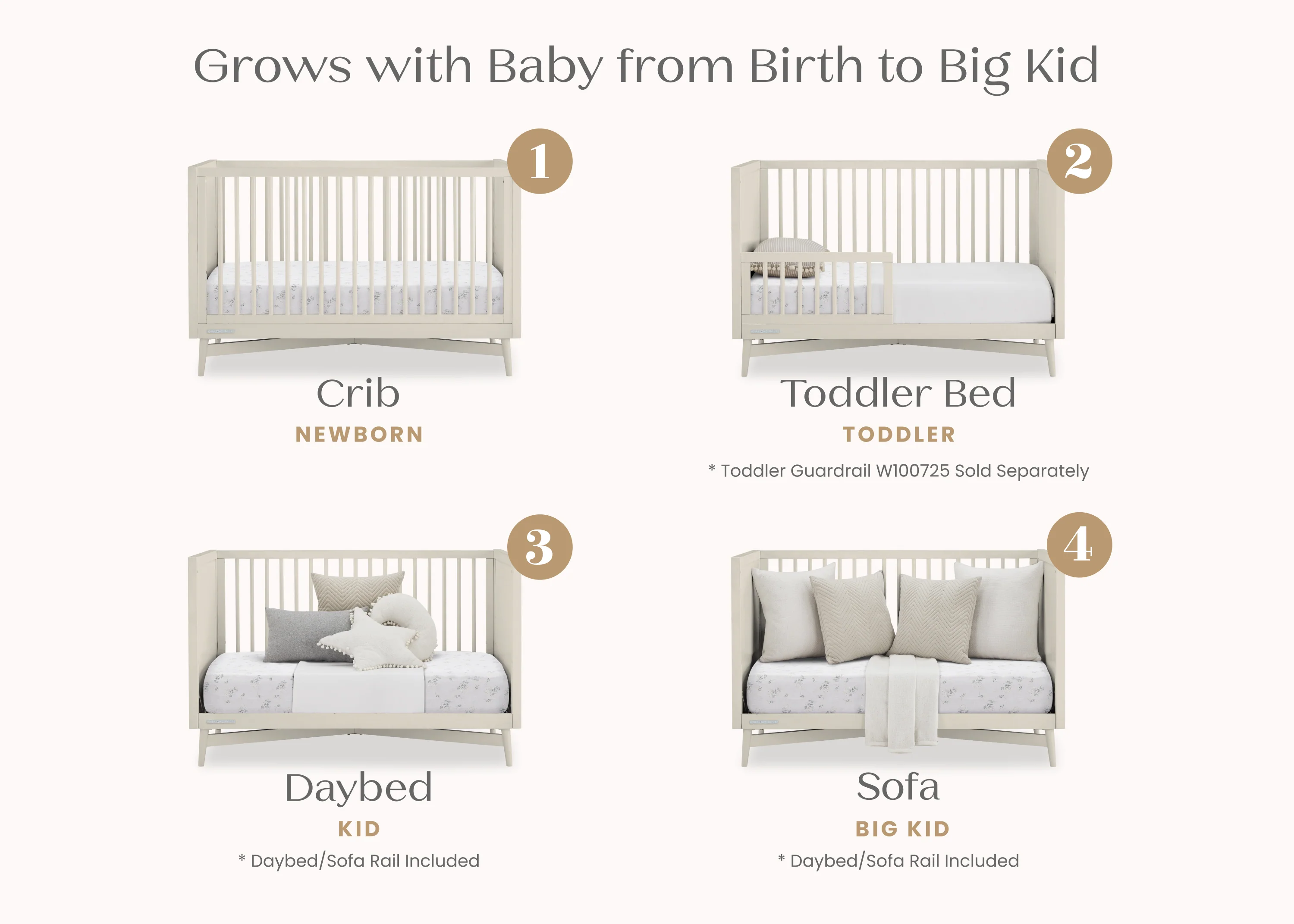 Dylan 4-in-1 Convertible Crib - Image 18