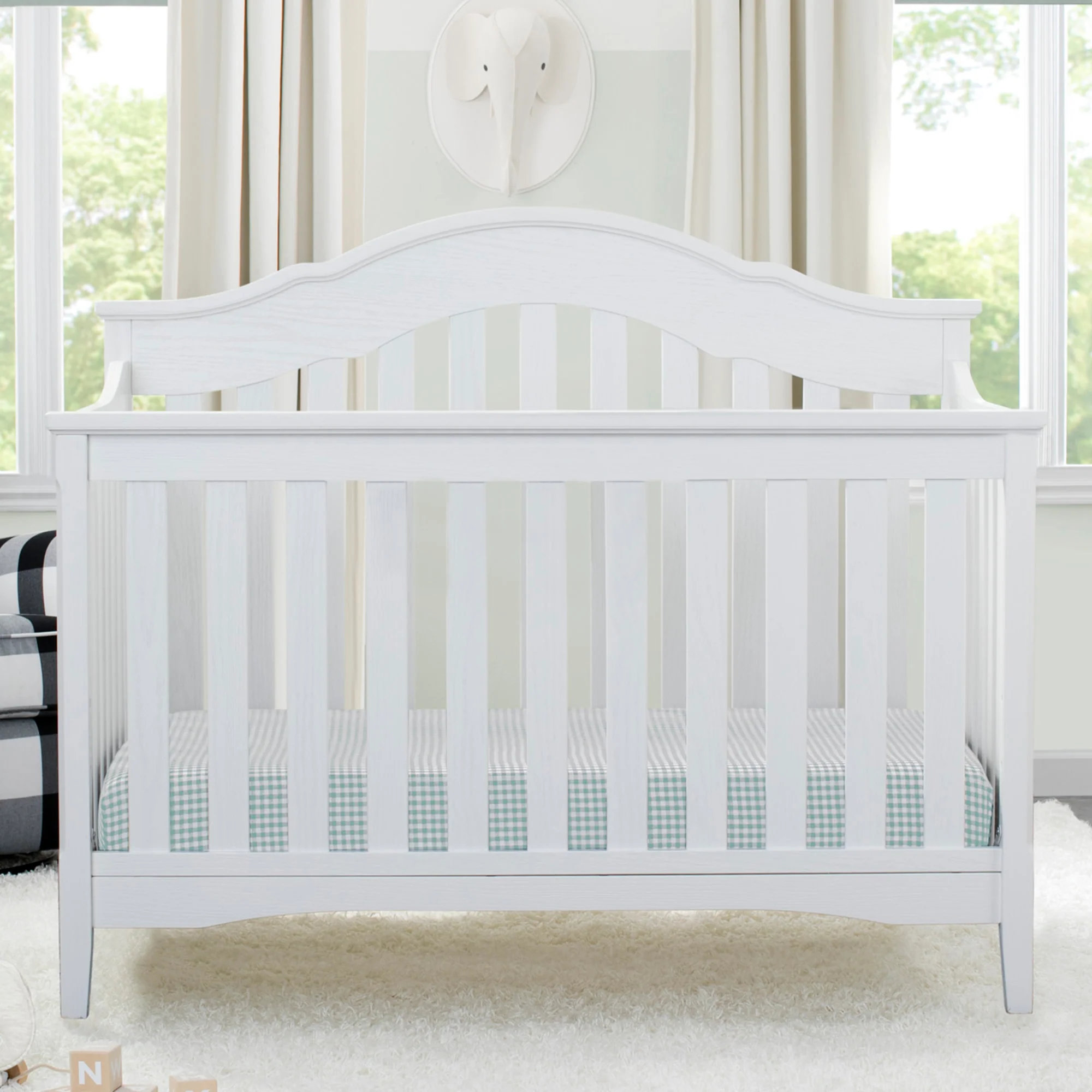Farmhouse 6-in-1 Convertible Baby Crib - Image 10