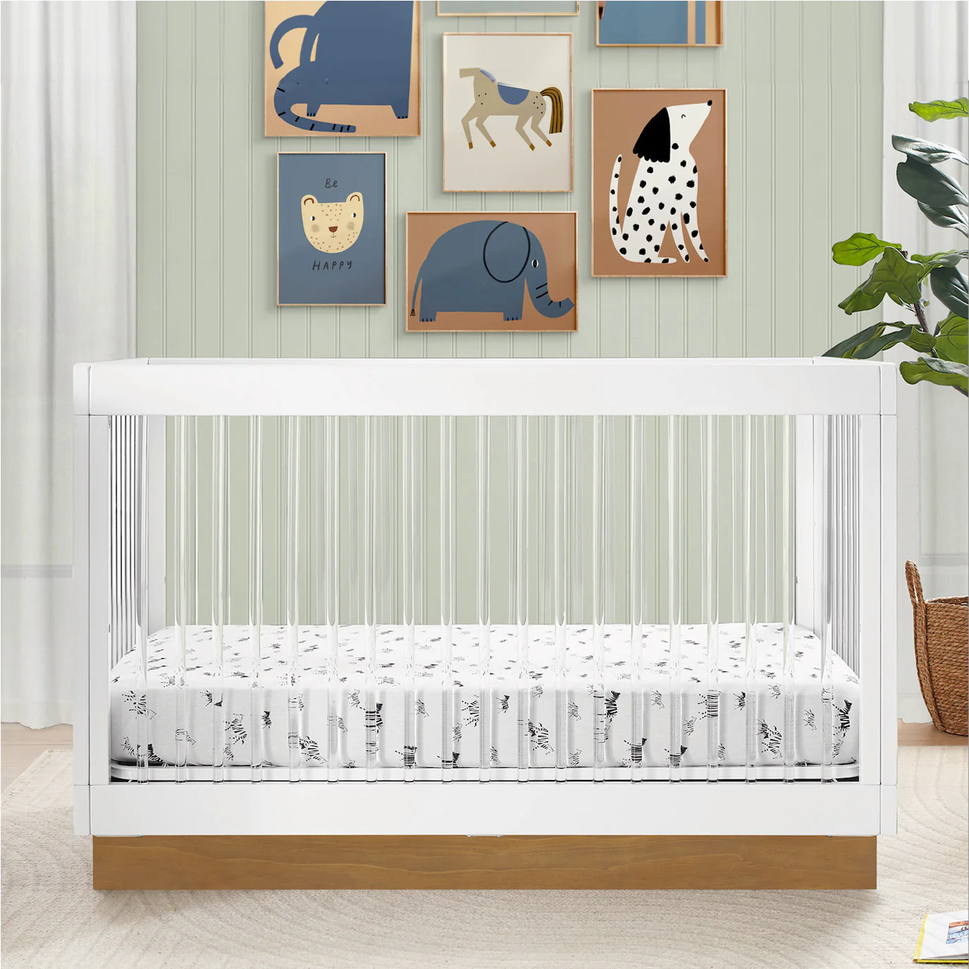 James Acrylic 4-in-1 Convertible Crib - Image 15