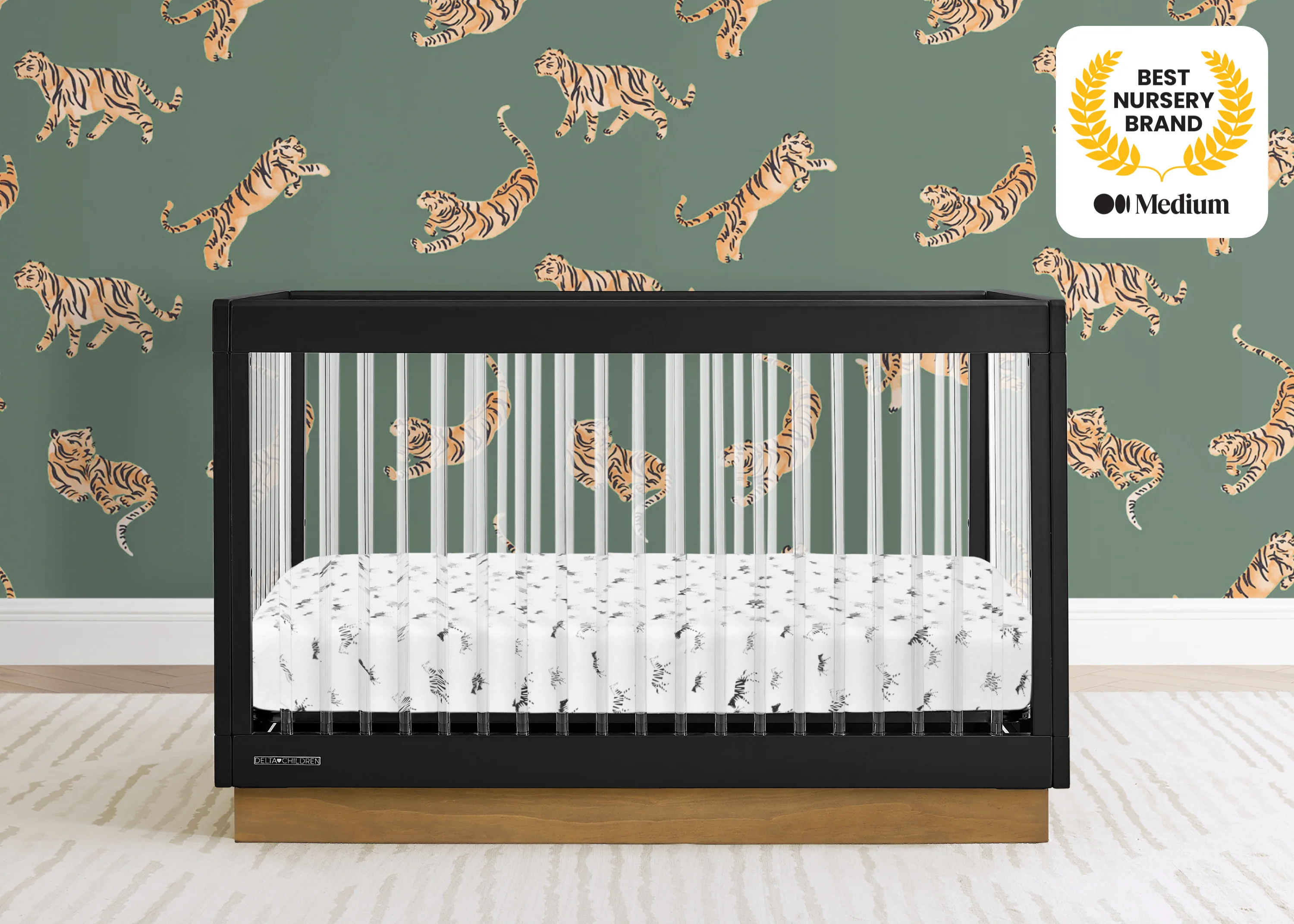 James Acrylic 4-in-1 Convertible Crib - Image 18