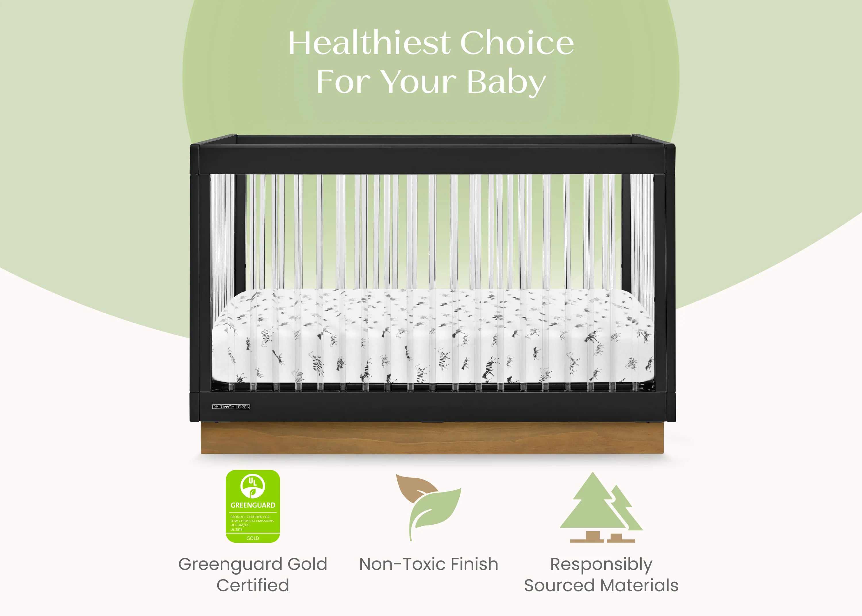 James Acrylic 4-in-1 Convertible Crib - Image 20