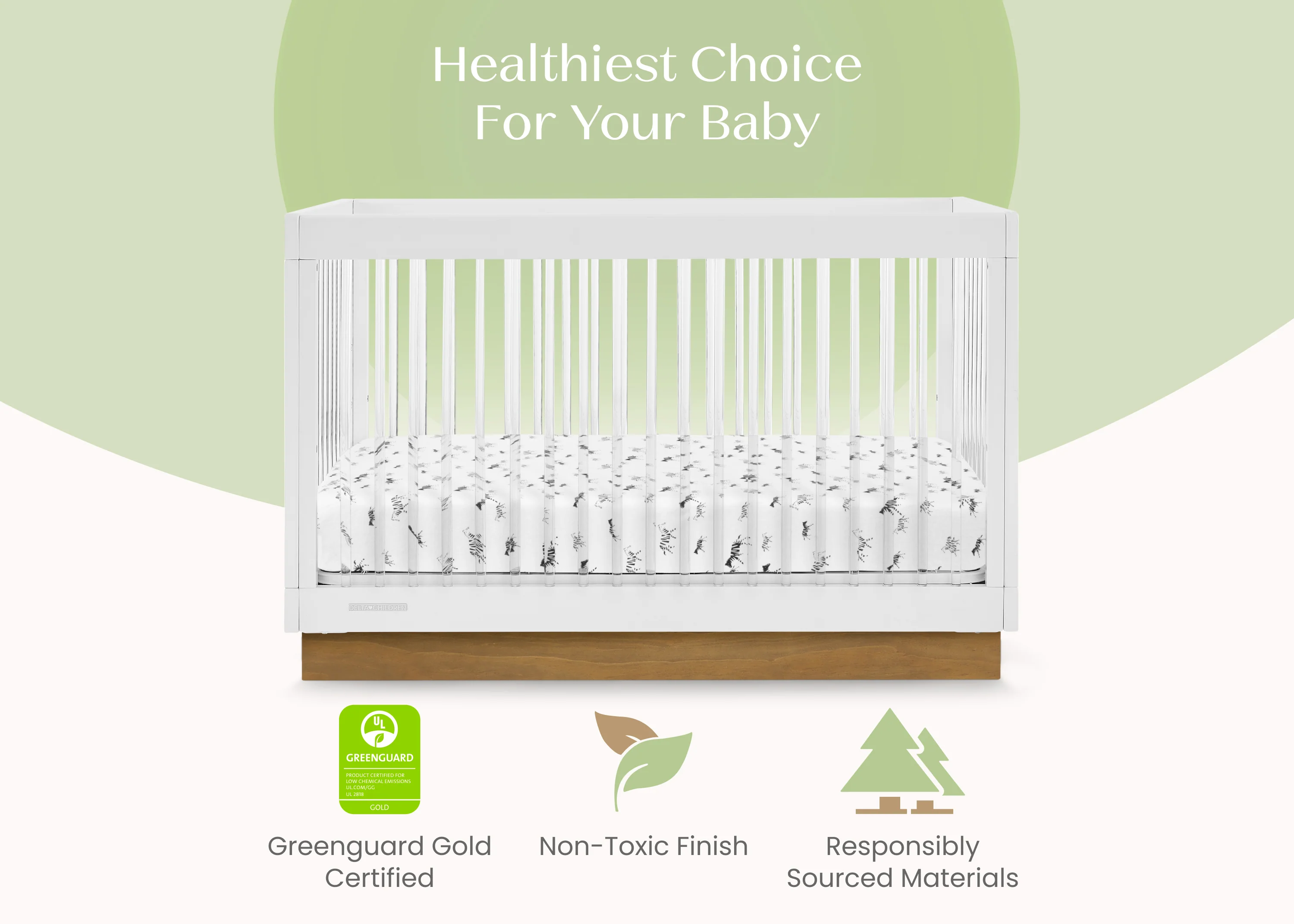 James Acrylic 4-in-1 Convertible Crib - Image 4