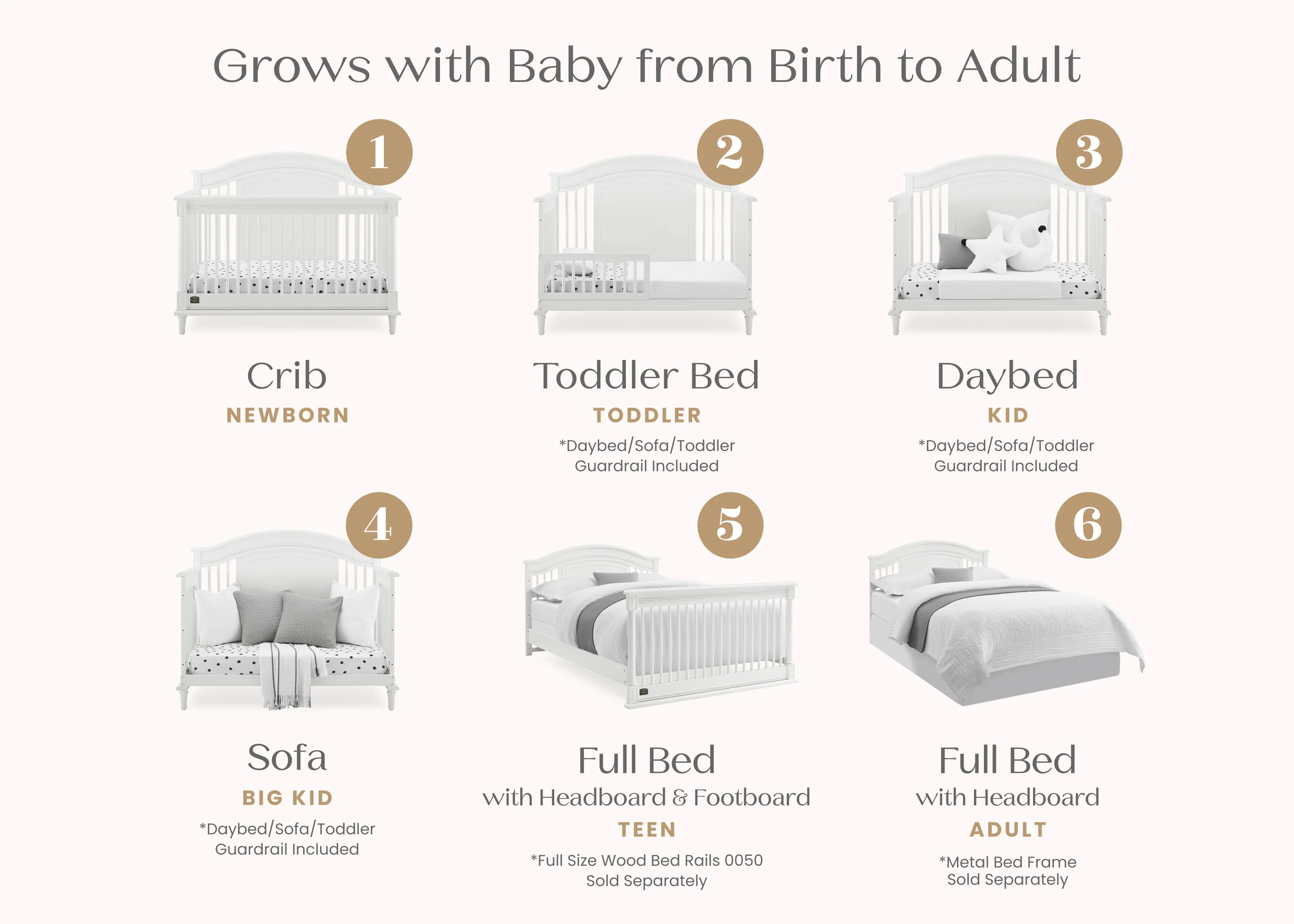 Juliette 6-in-1 Convertible Crib - Image 3