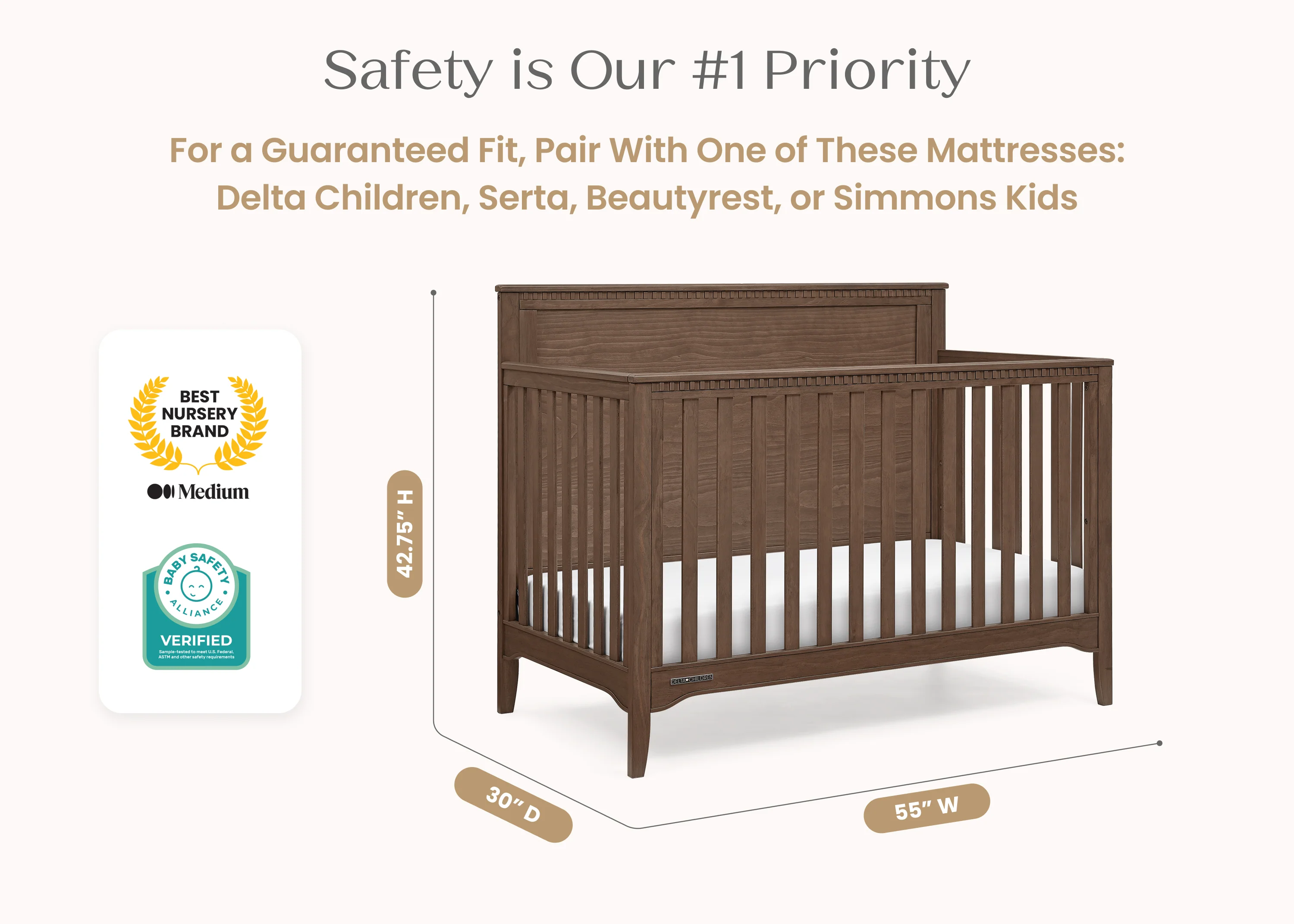 Kendall 6-in-1 Convertible Crib - Image 23