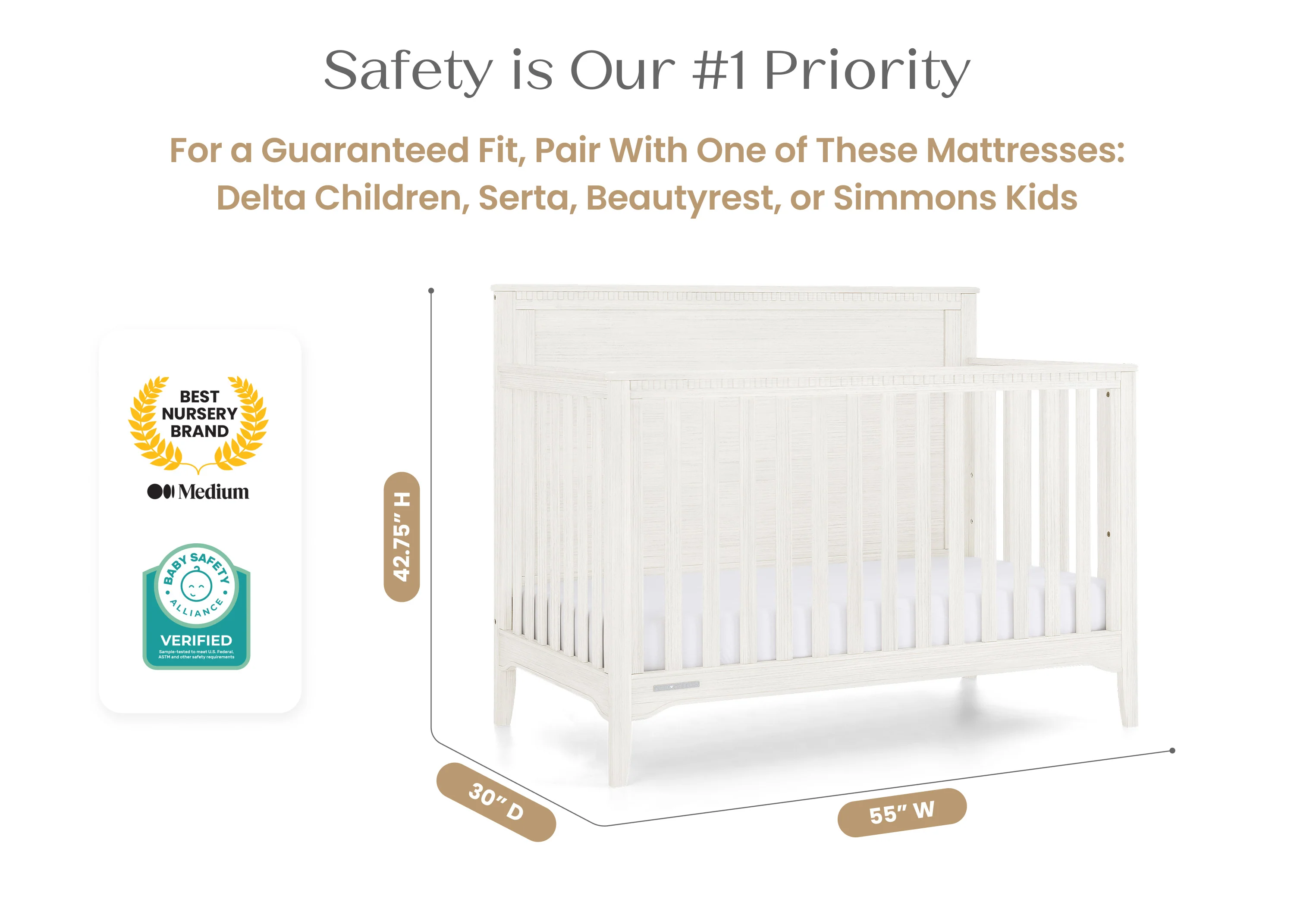 Kendall 6-in-1 Convertible Crib - Image 6