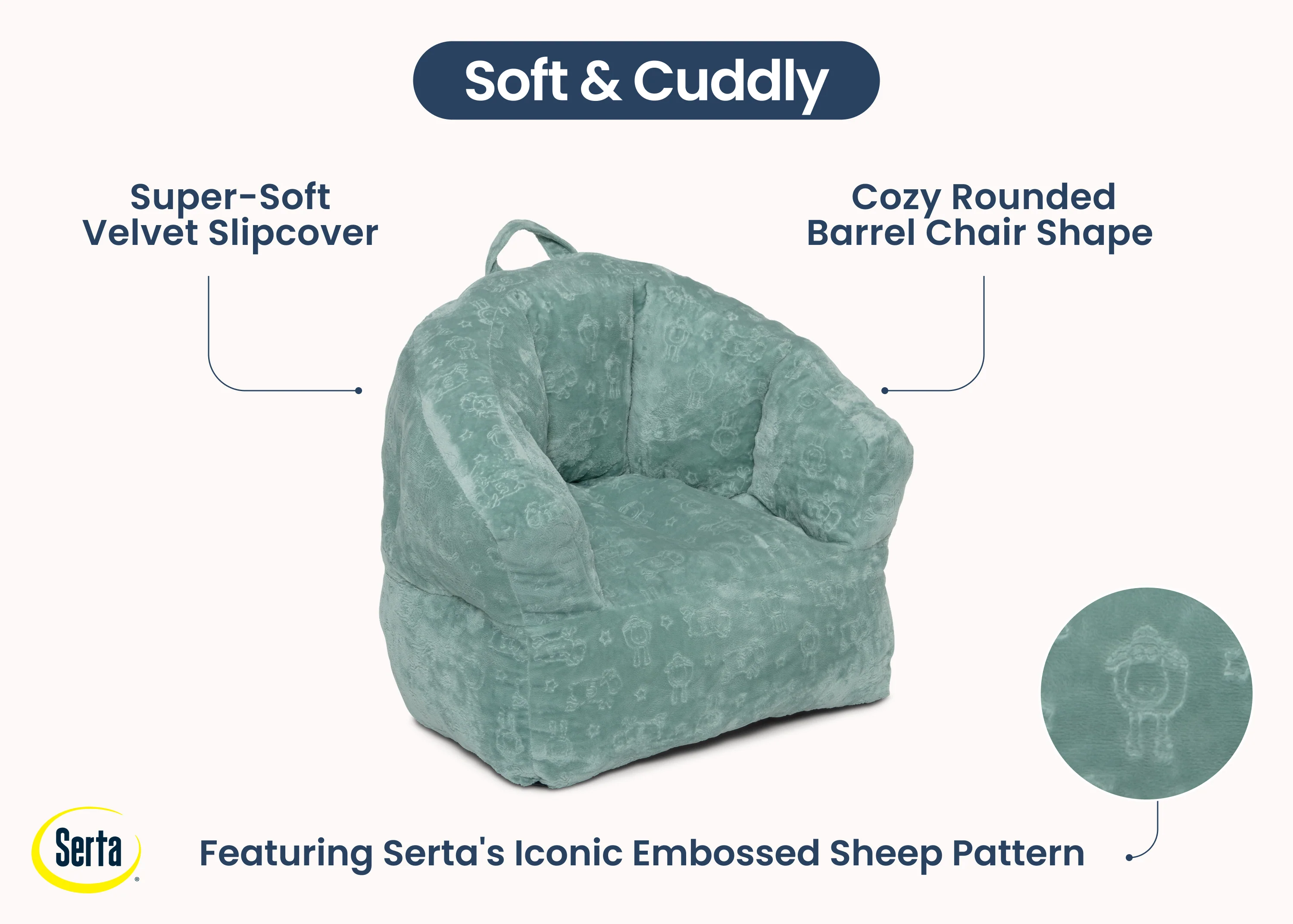 Kids Plush Barrel Chair - Image 18