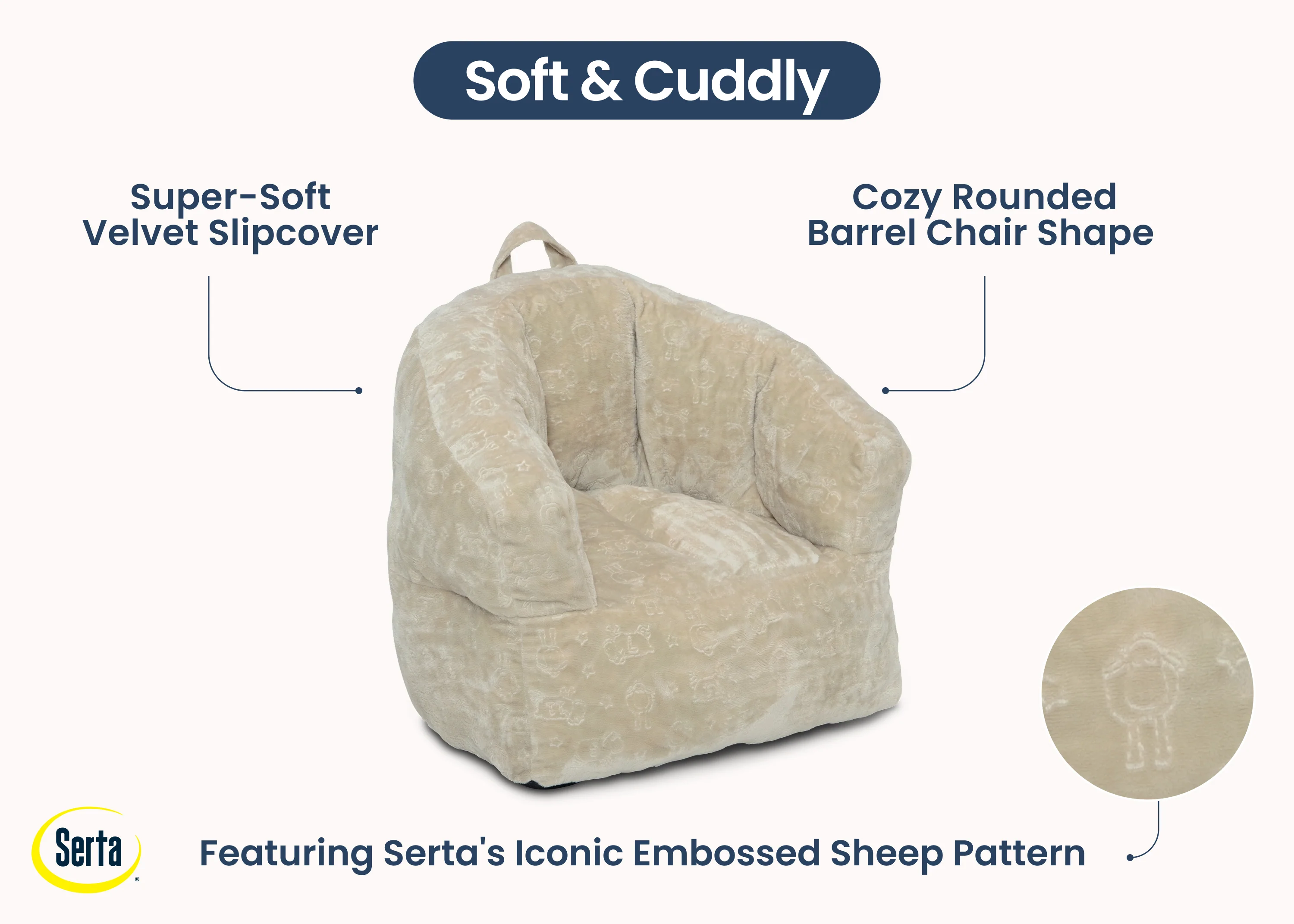 Kids Plush Barrel Chair - Image 24