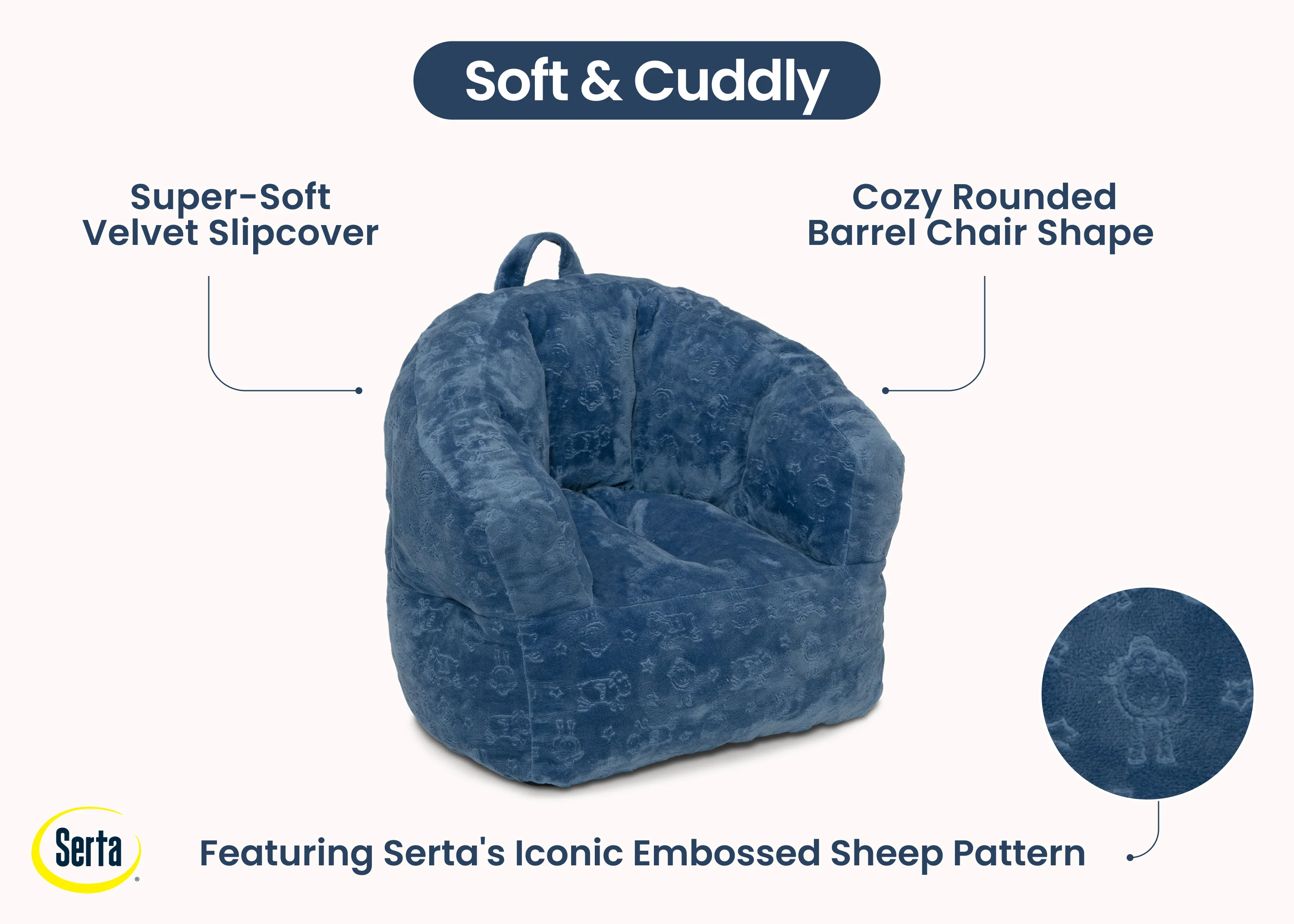 Kids Plush Barrel Chair - Image 6