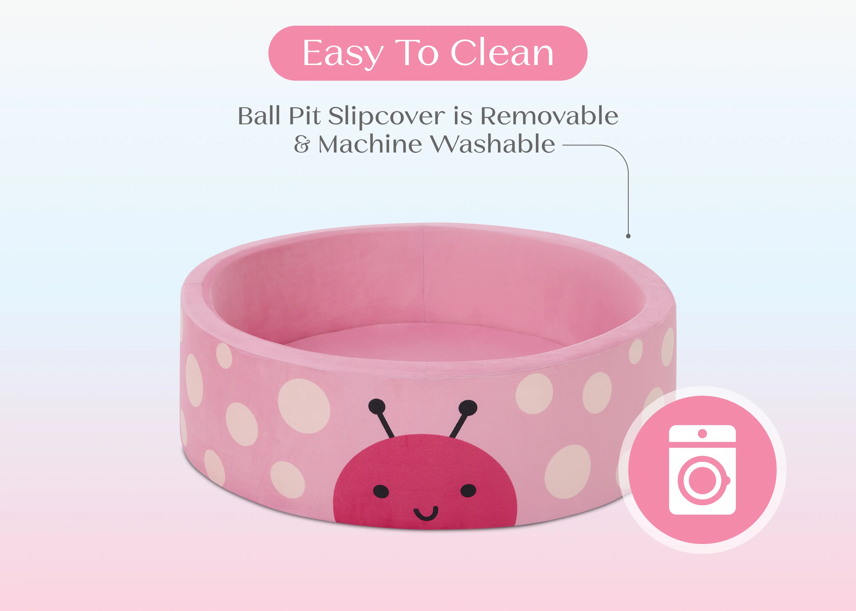 Ladybug Soft Ball Pit with 50 Play Balls - Image 4