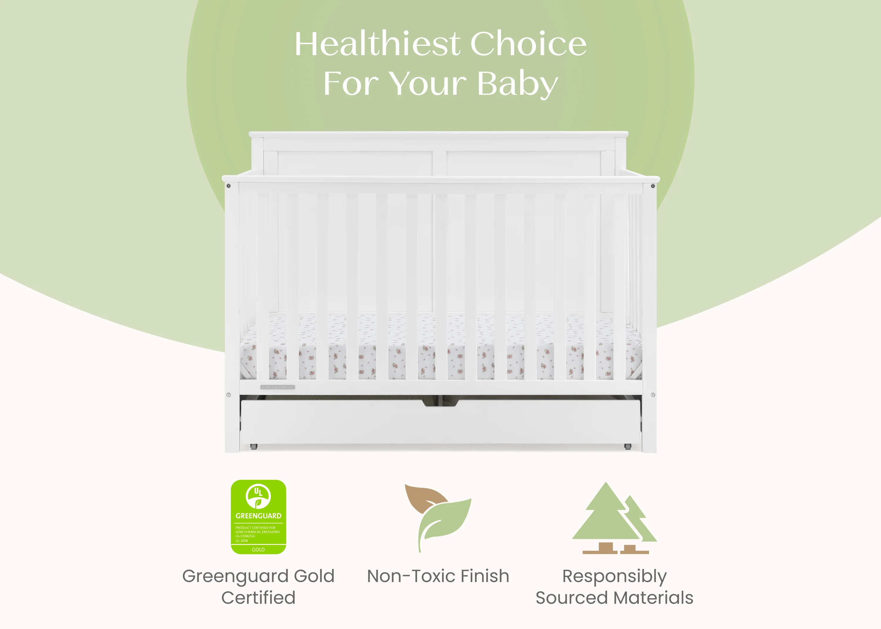 Logan 6-in-1 Convertible Crib with Underdrawer - Image 25