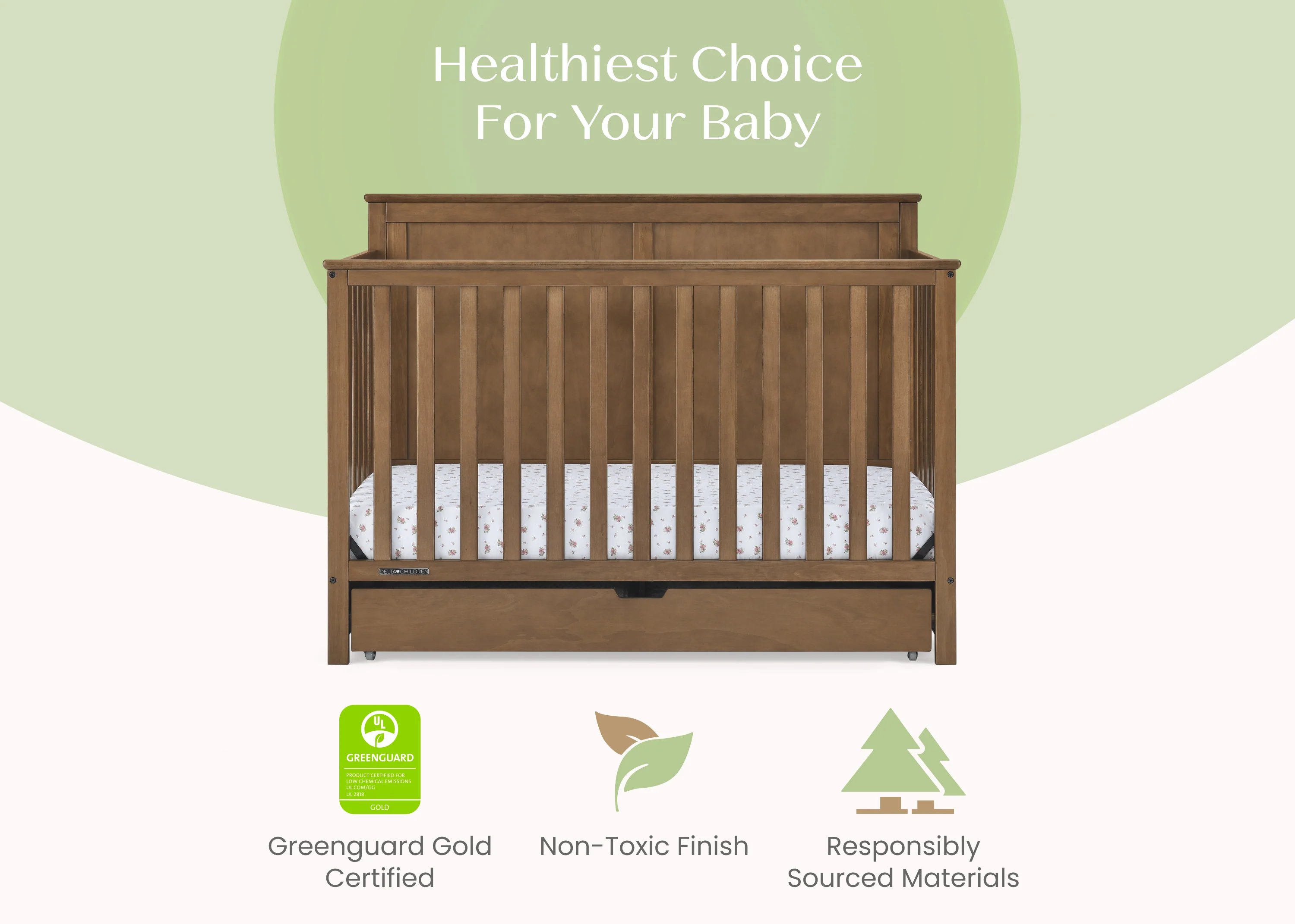 Logan 6-in-1 Convertible Crib with Underdrawer - Image 45