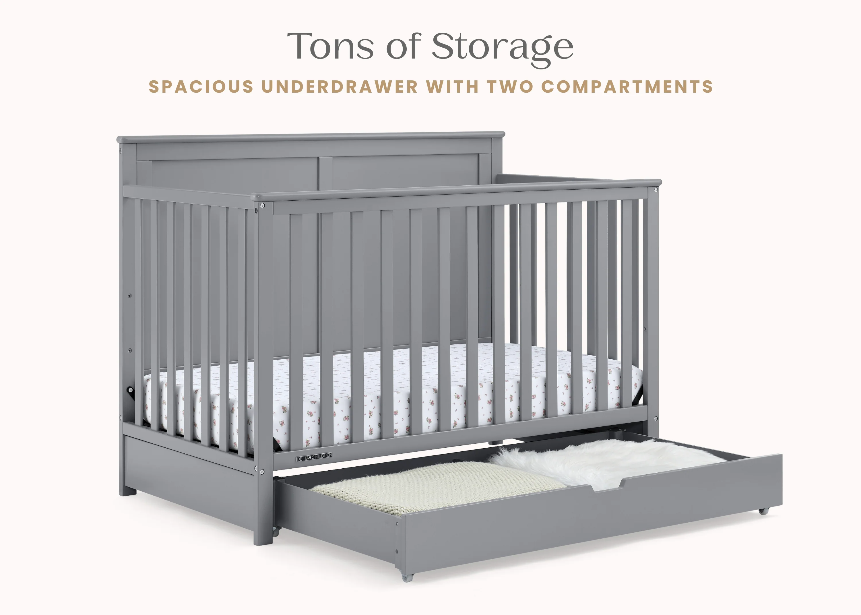 Logan 6-in-1 Convertible Crib with Underdrawer - Image 6