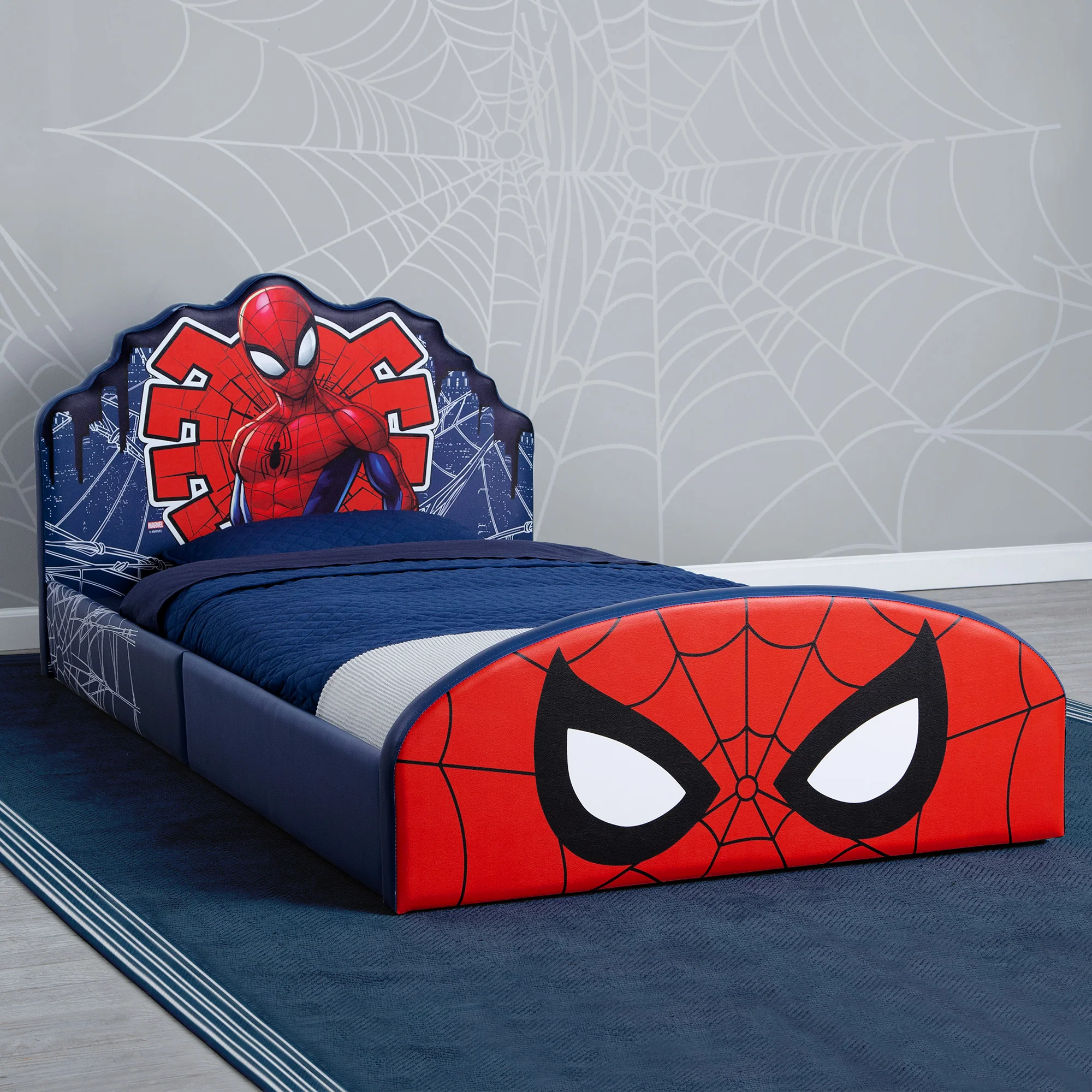 Marvel Spider-Man Upholstered Twin Bed - Image 7