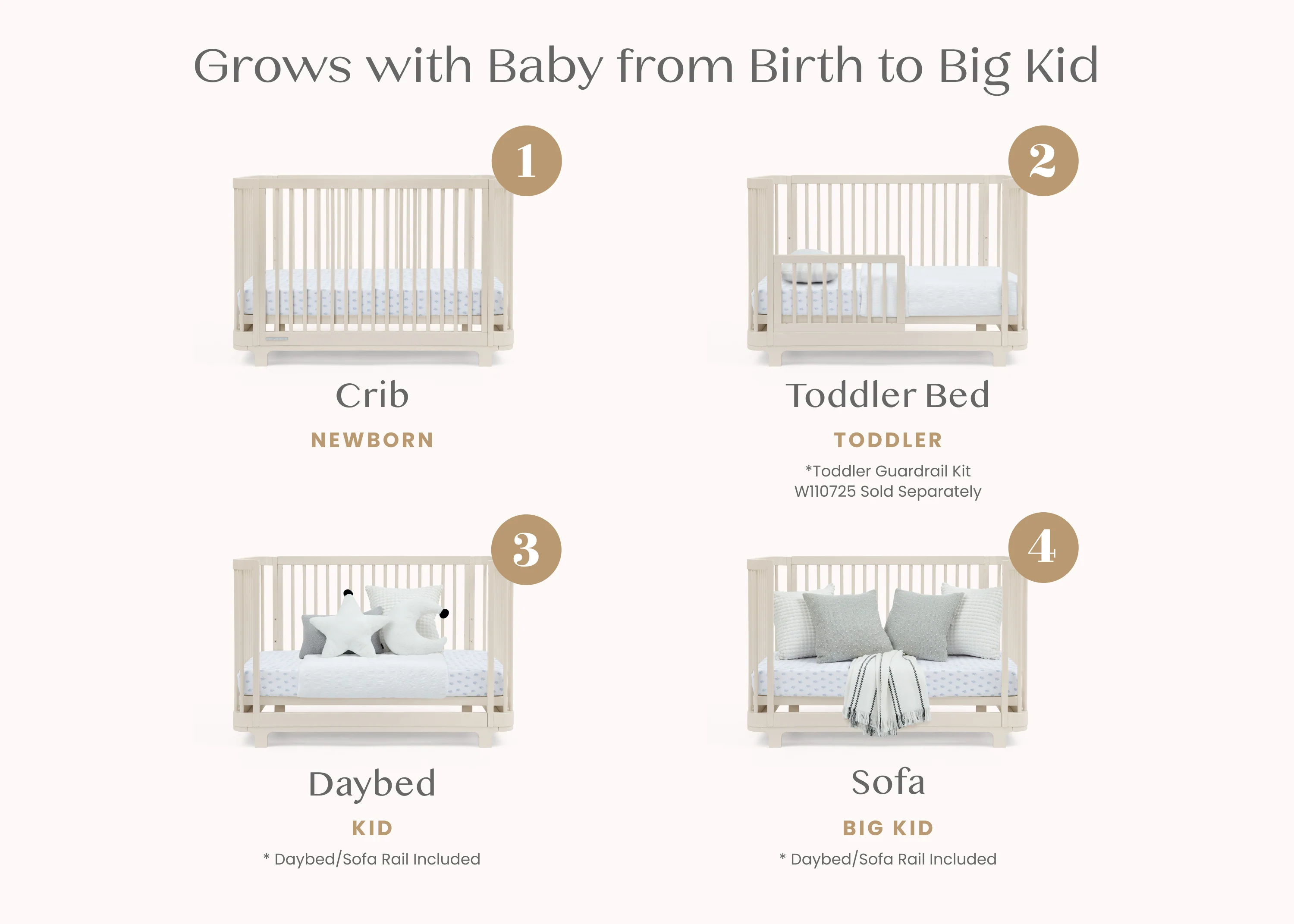 Nest 4-in-1 Convertible Crib - Image 52