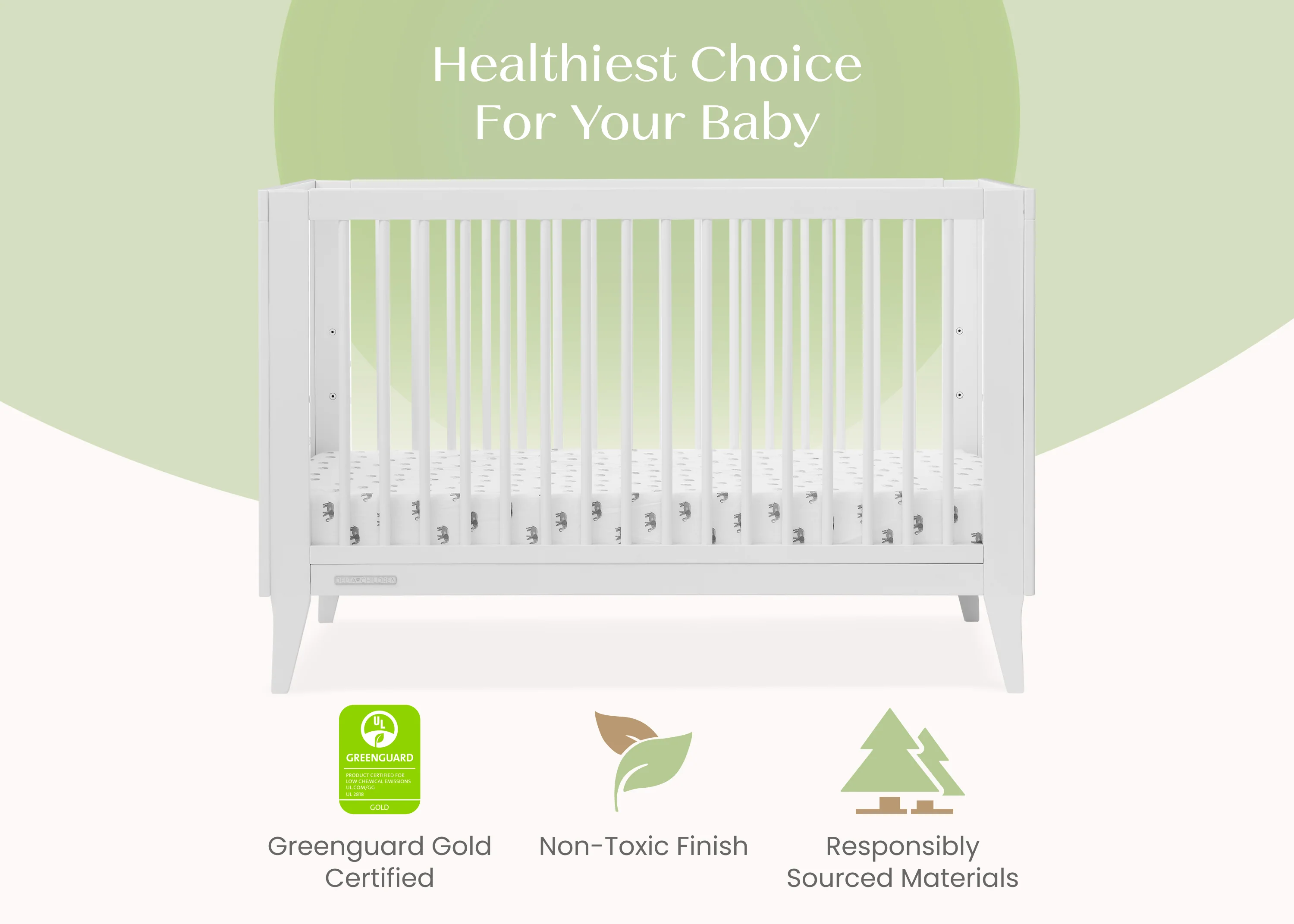 Ollie 4-in-1 Convertible Crib - Image 4