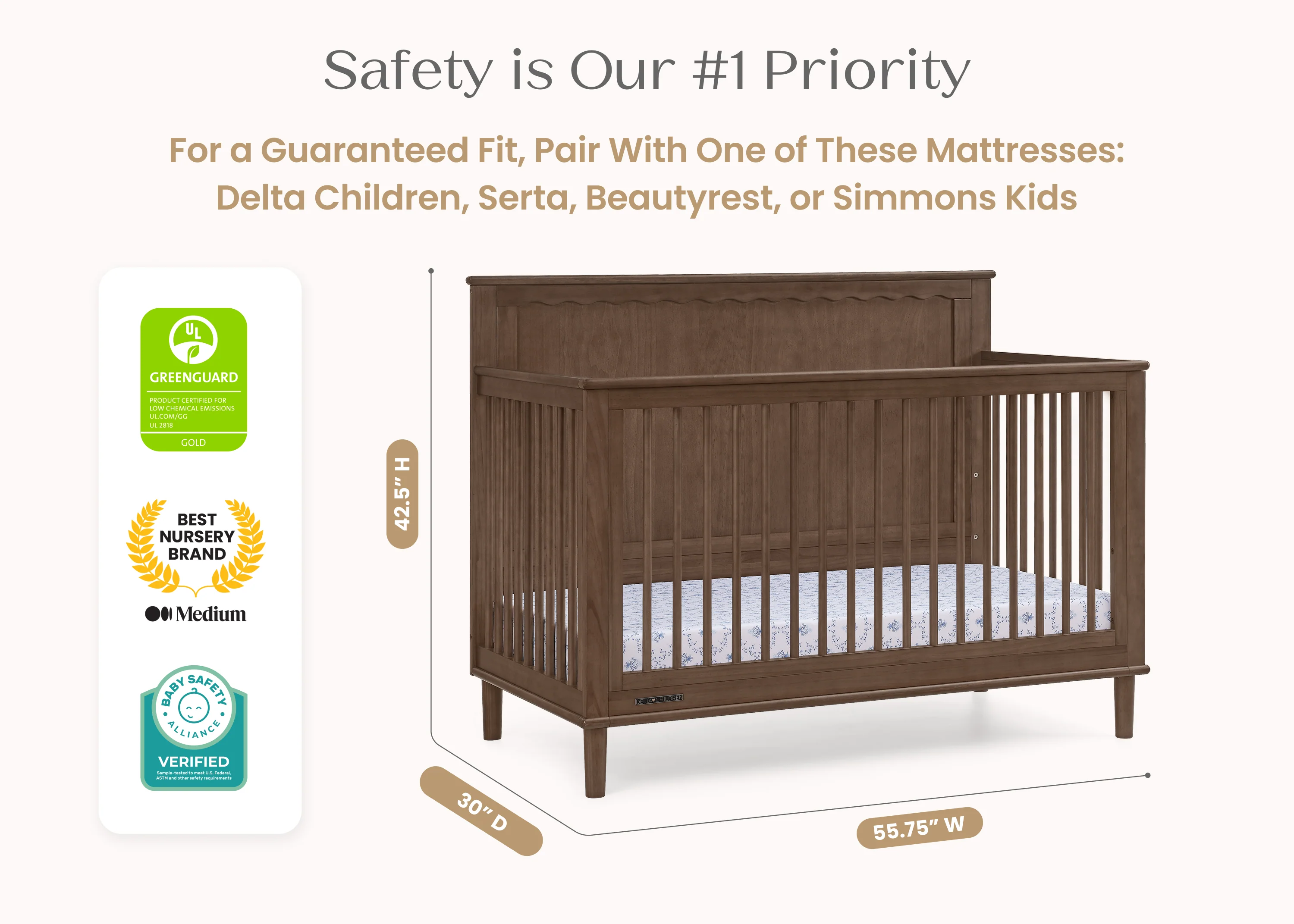 Penelope 6-in-1 Convertible Crib - Image 25