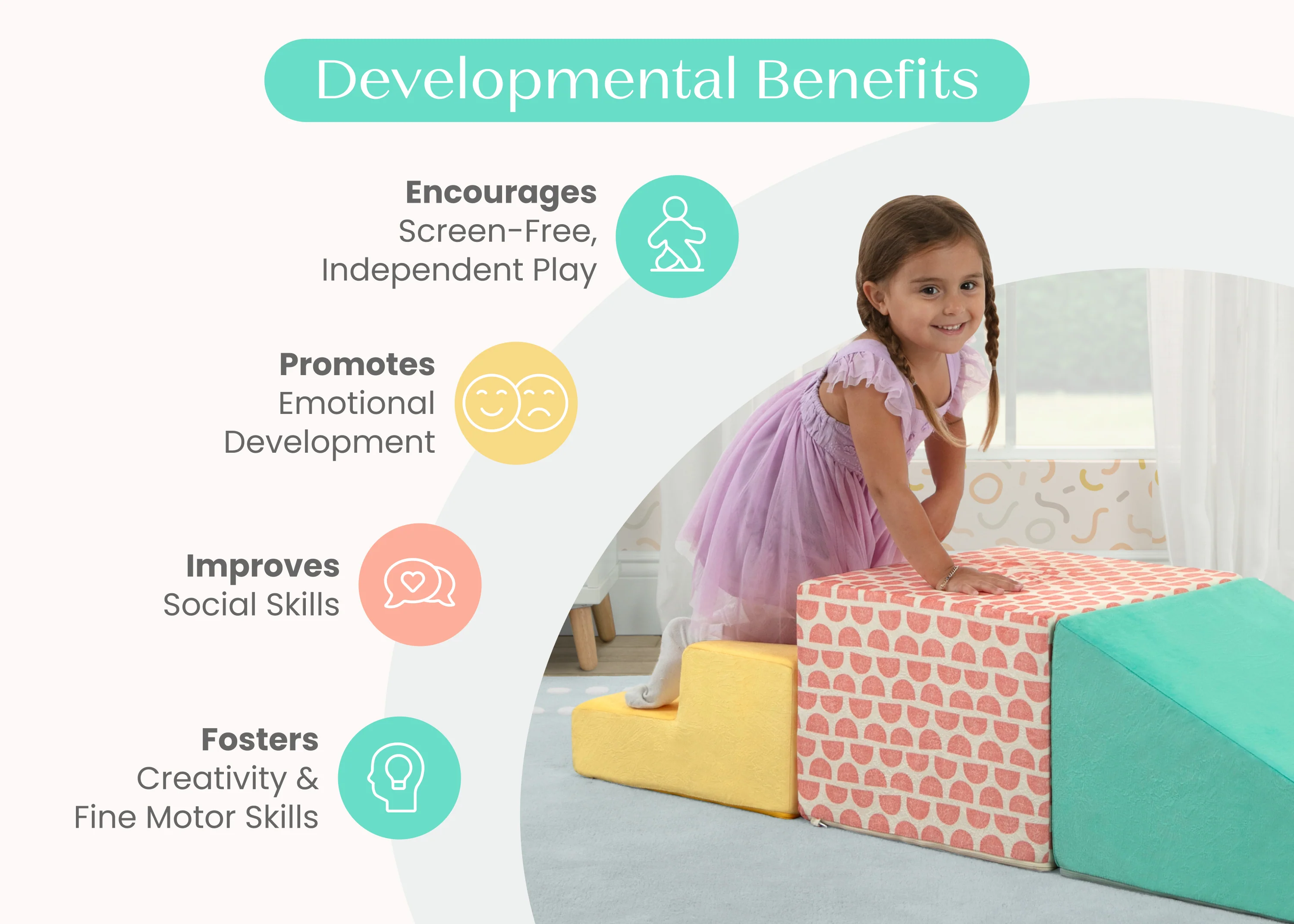 Play Your Way 3-Piece Foam Gymnasium - Image 5