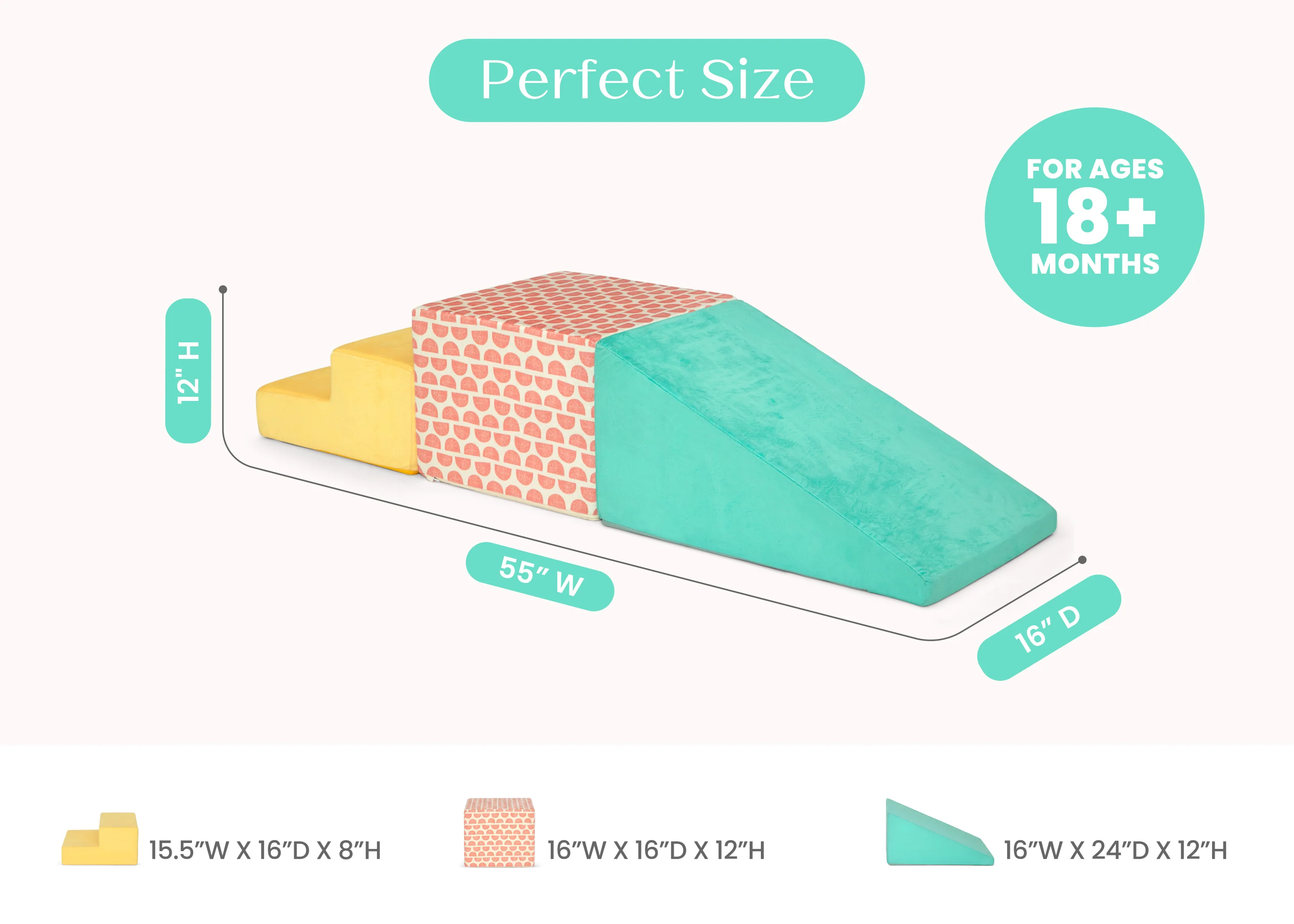Play Your Way 3-Piece Foam Gymnasium - Image 7