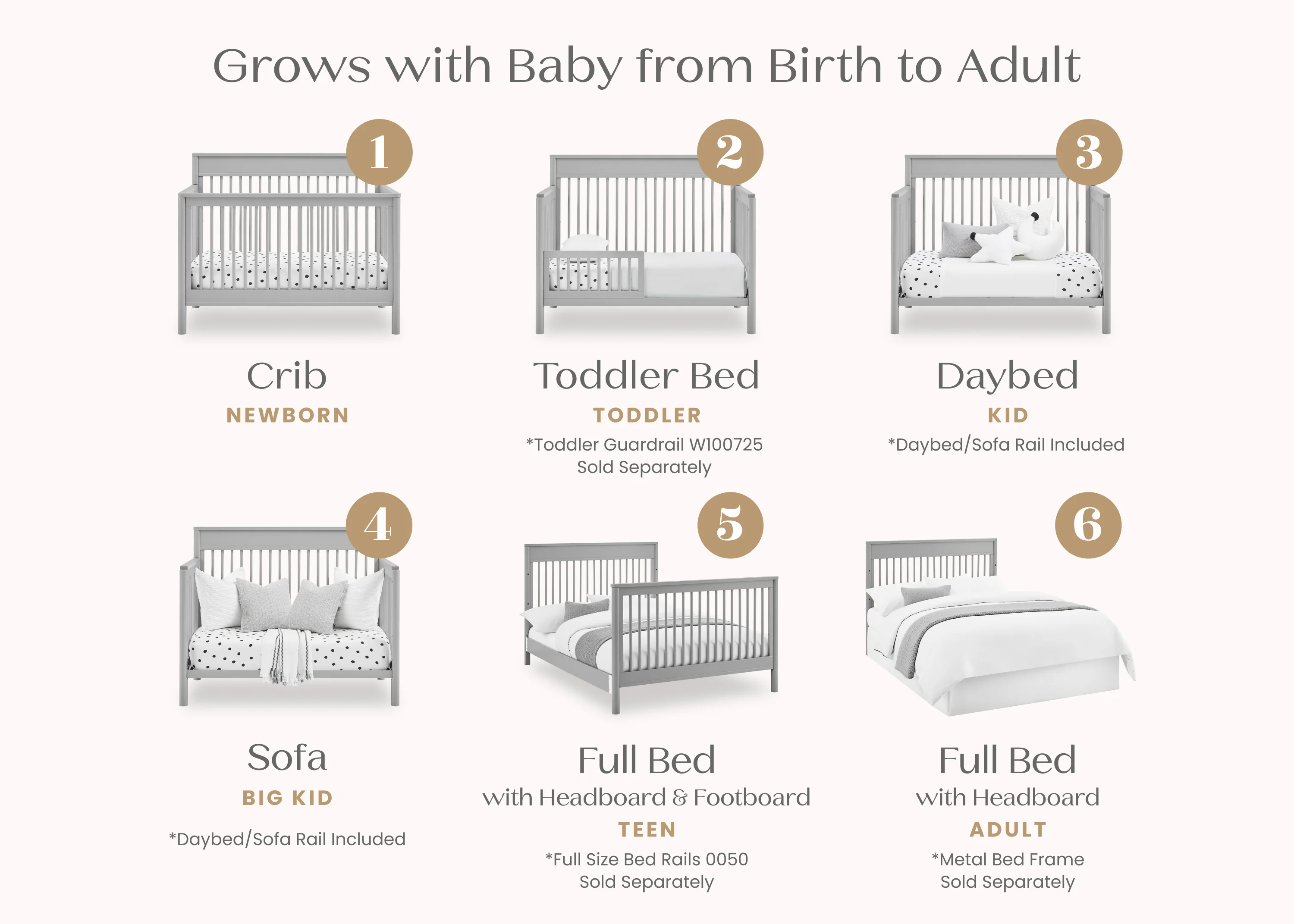 Remy 6-in-1 Convertible Crib - Image 3