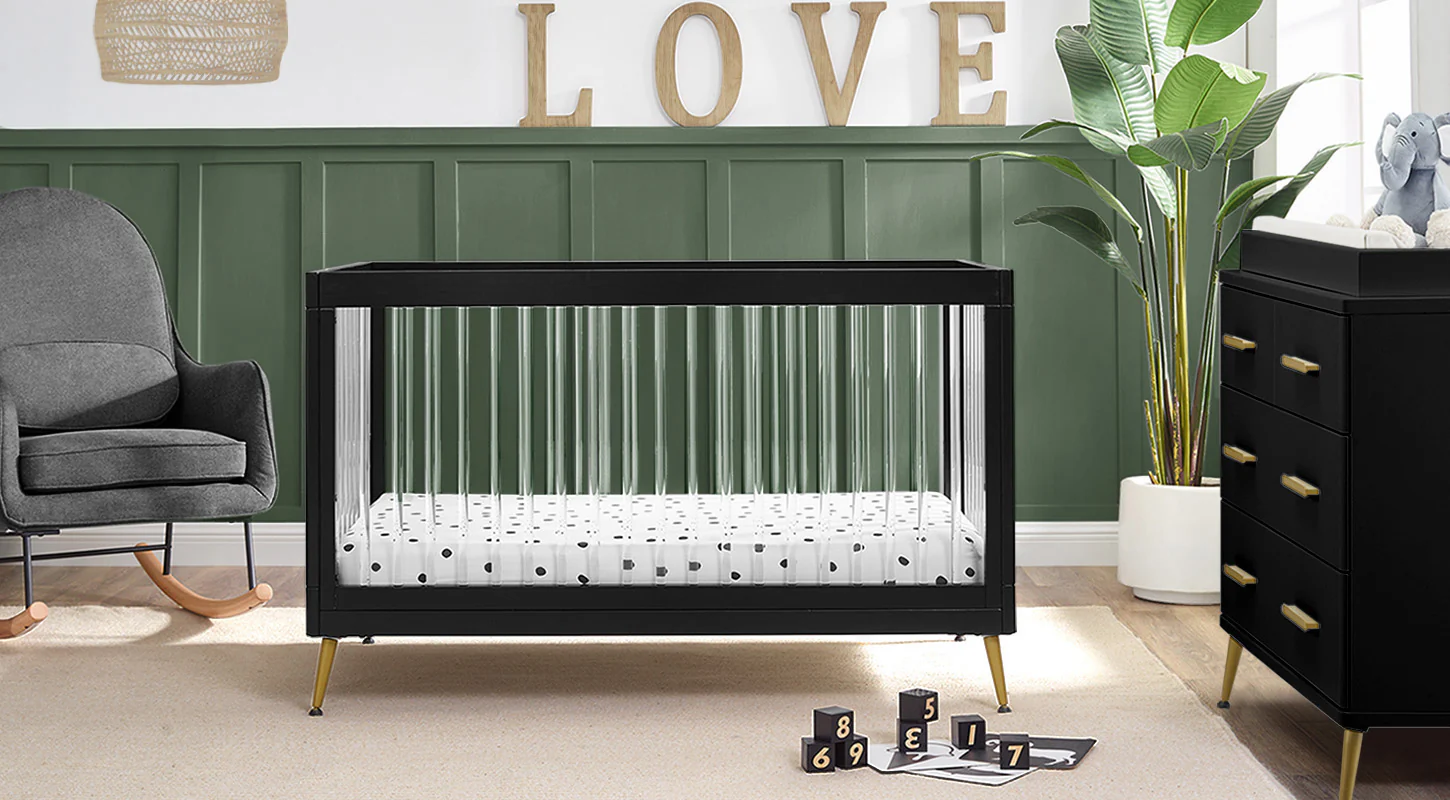 Sloane 4-in-1 Acrylic Convertible Crib - Image 33