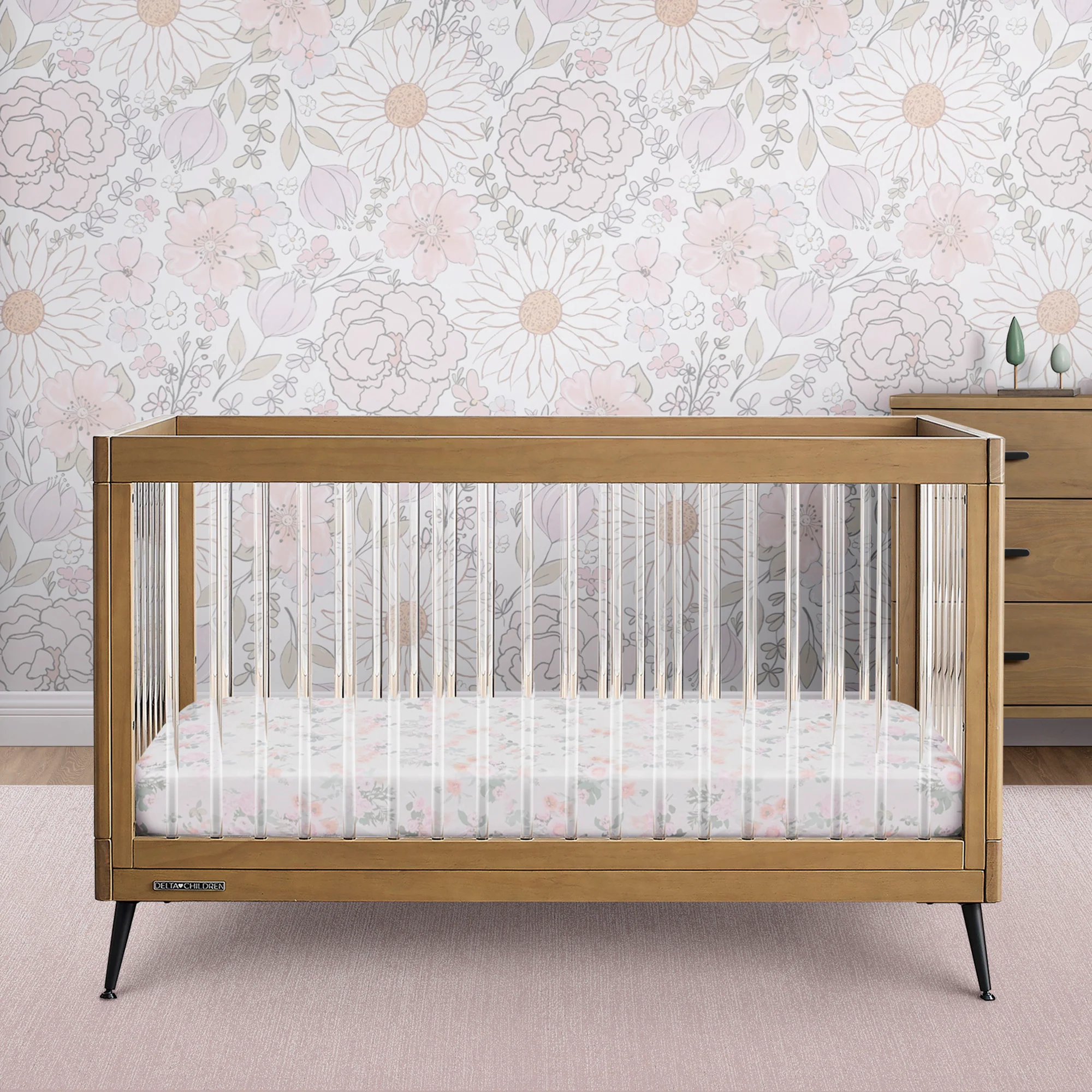 Sloane 4-in-1 Acrylic Convertible Crib - Image 53