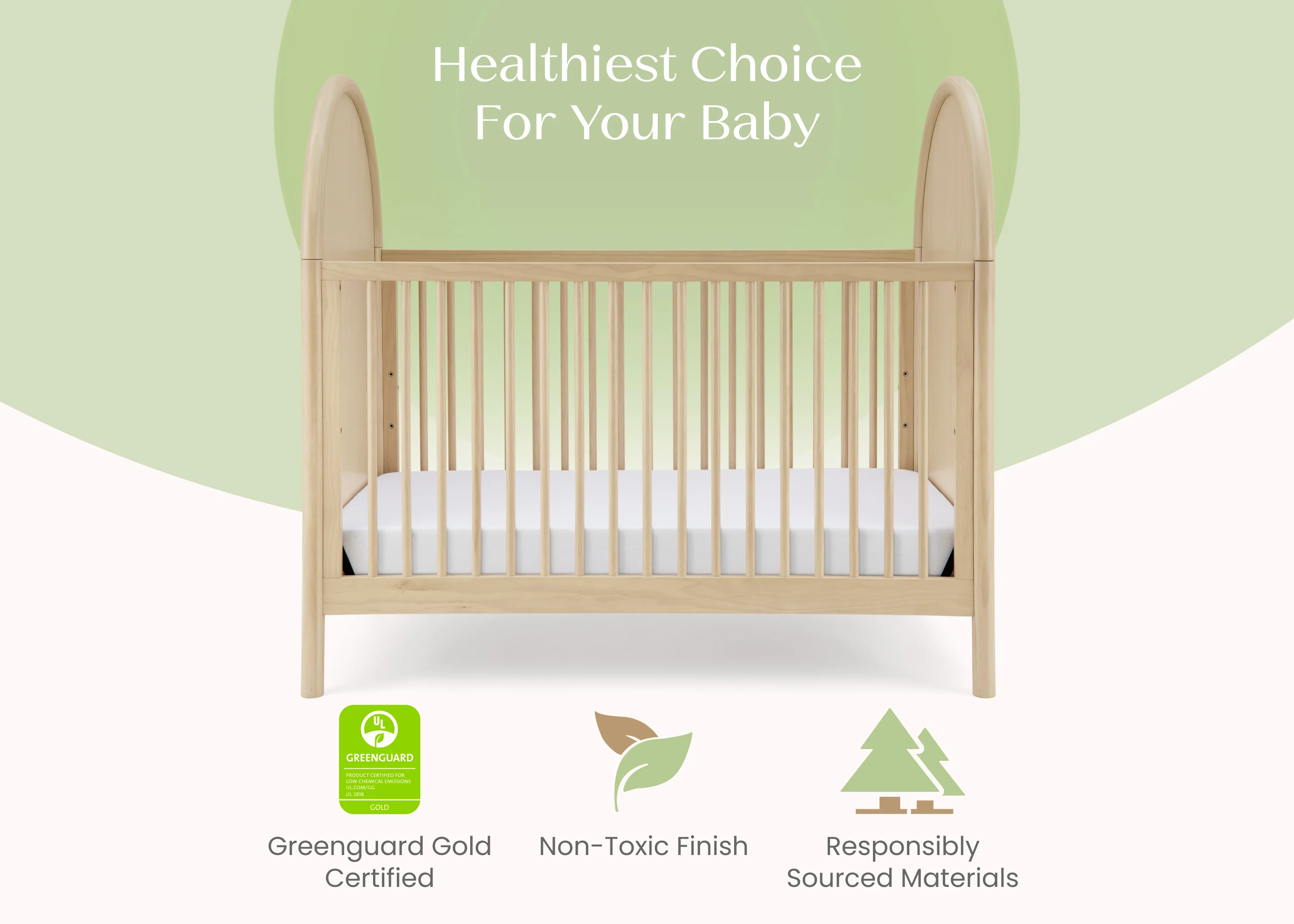 Vivi 4-in-1 Convertible Crib - Image 5