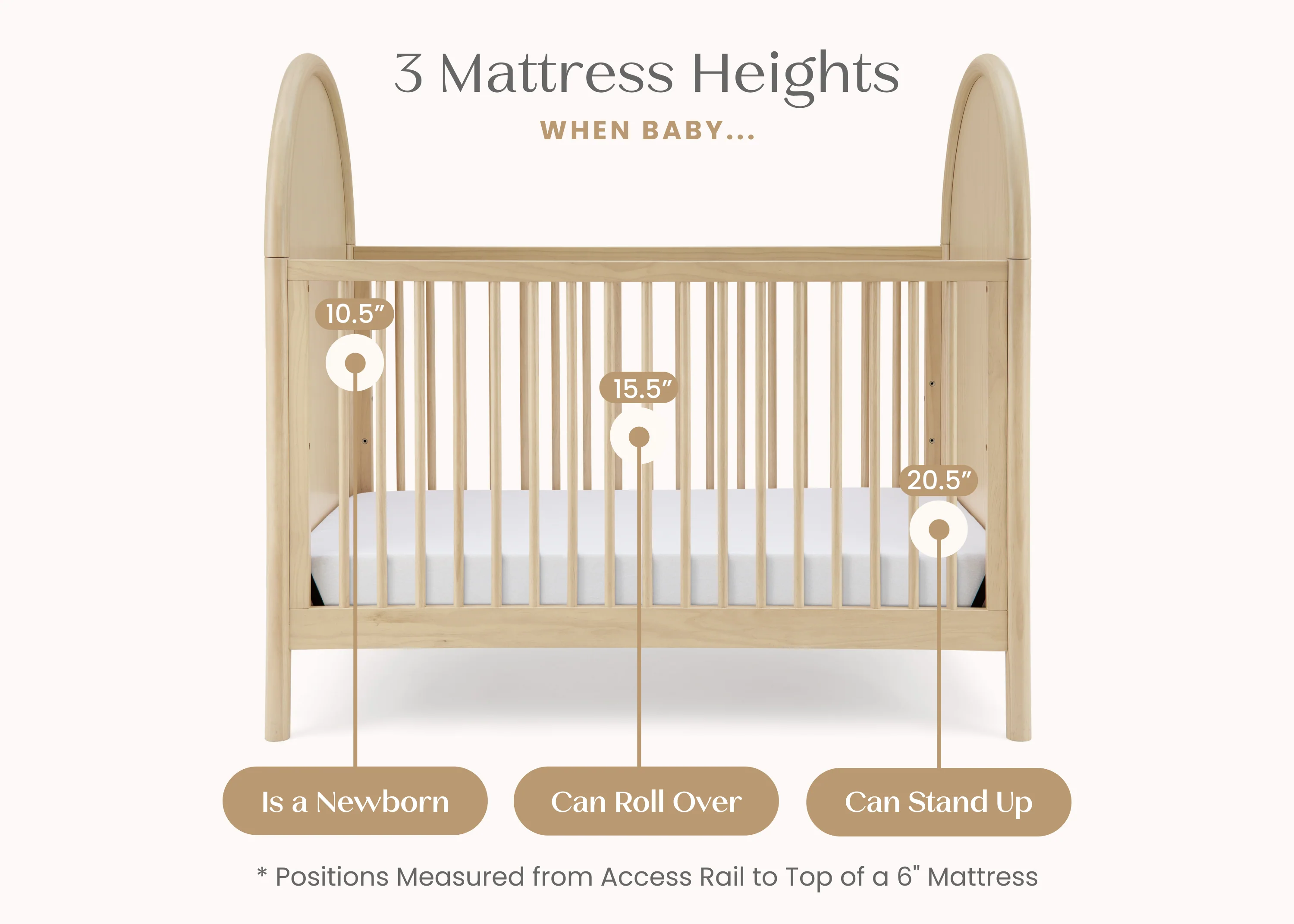 Vivi 4-in-1 Convertible Crib - Image 6