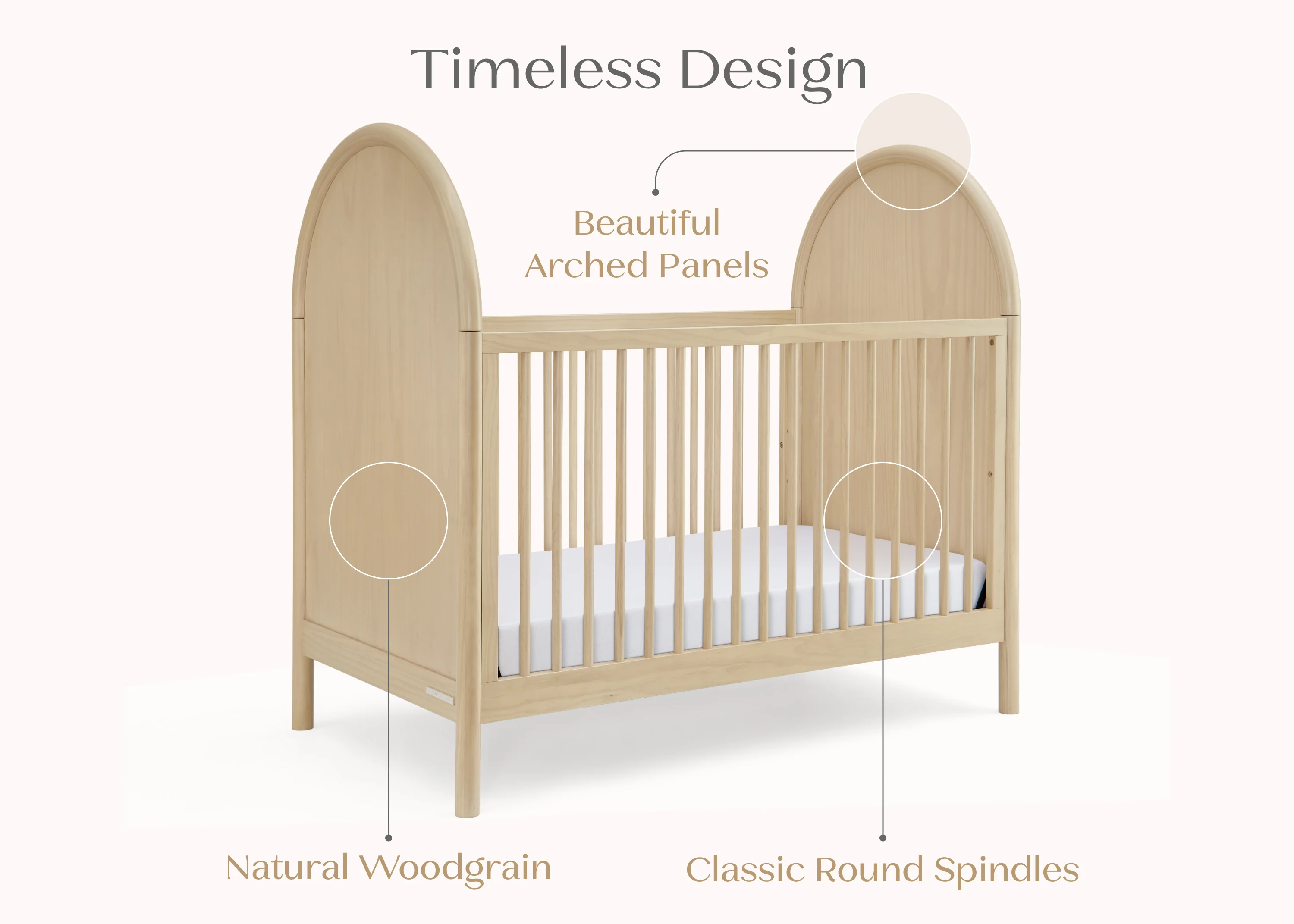 Vivi 4-in-1 Convertible Crib - Image 7